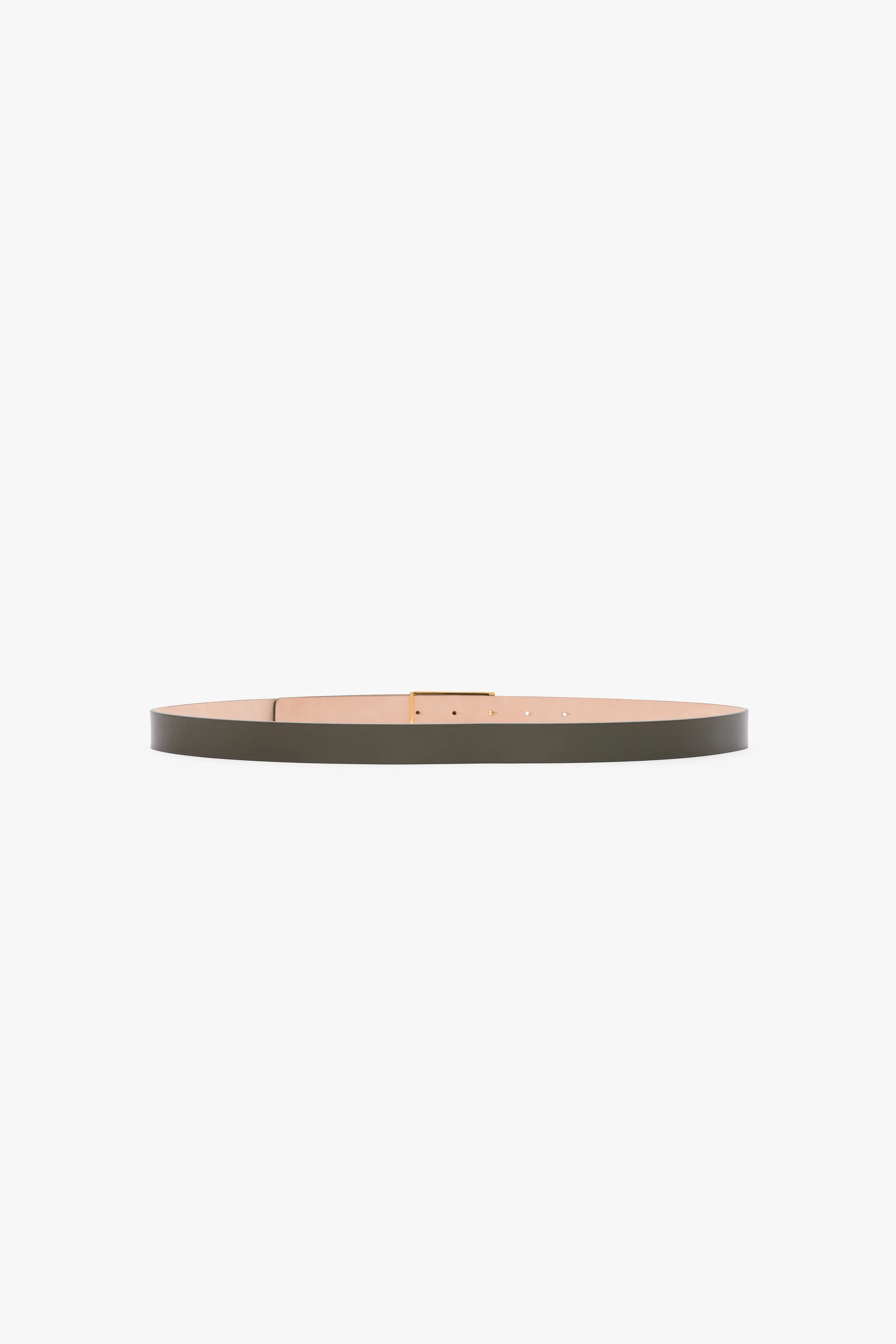 Dorian Belt In Dark Olive Smooth Leather - XNAUWBI