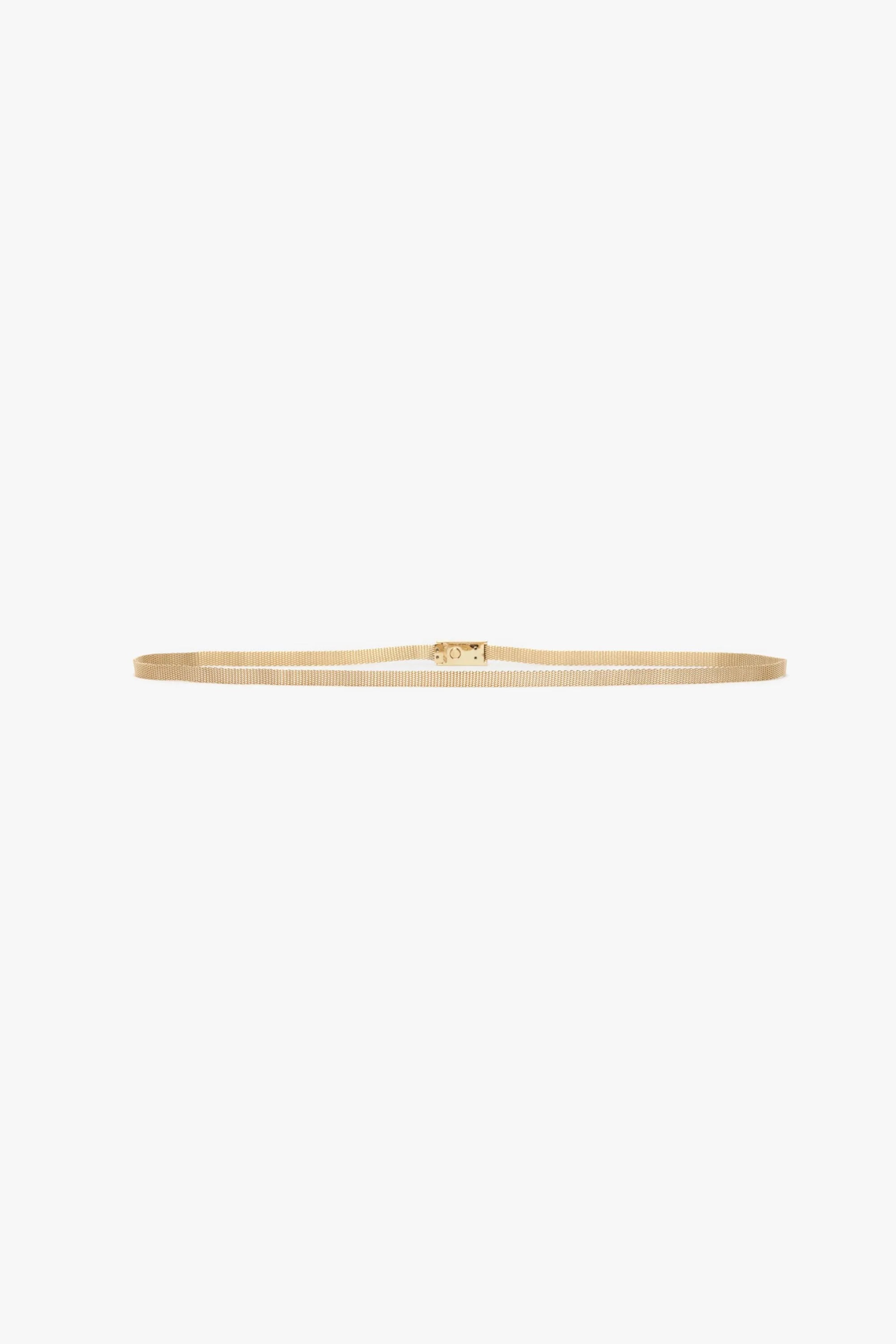 Brass Micro Dorian Belt In Light Gold - XNAUWBI