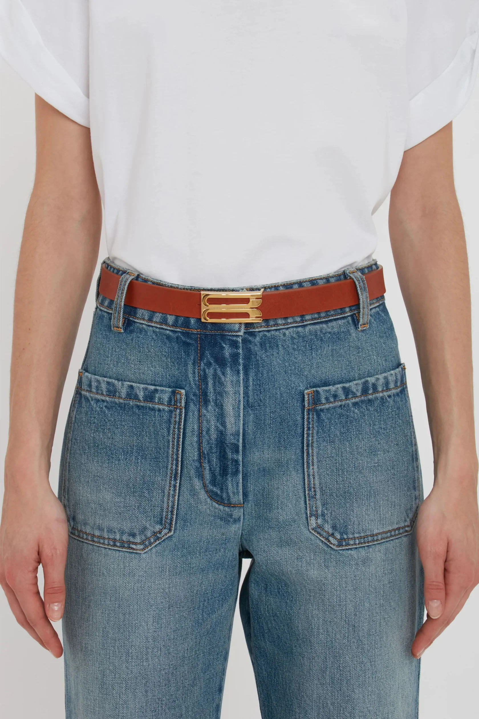 Regular Dorian Belt In Tan Smooth Leather - XNAUWBI
