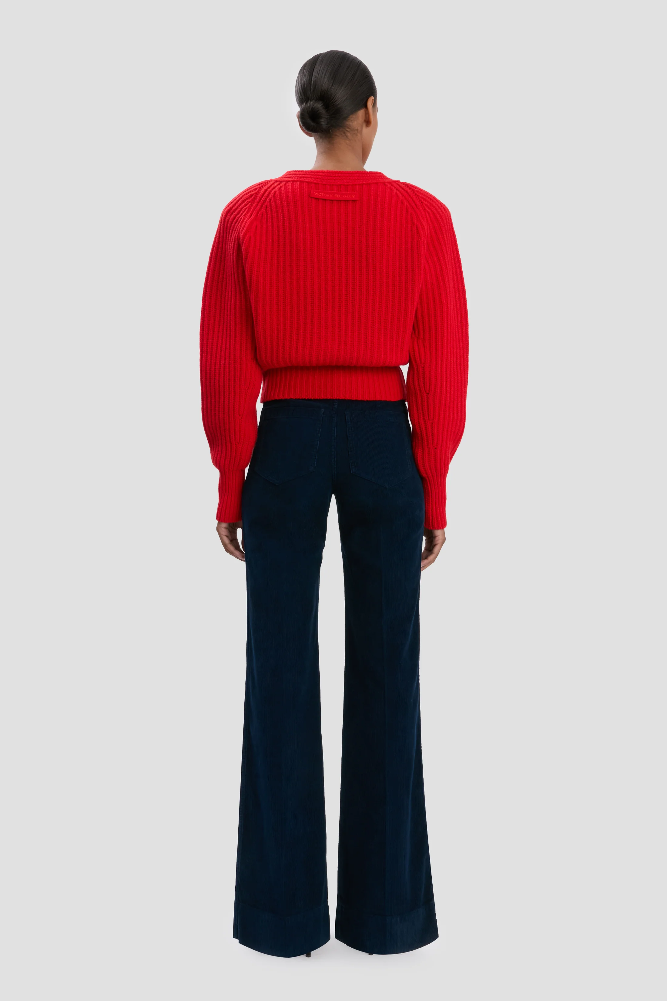 Rib Jumper In Cayenne - XNAUWBI
