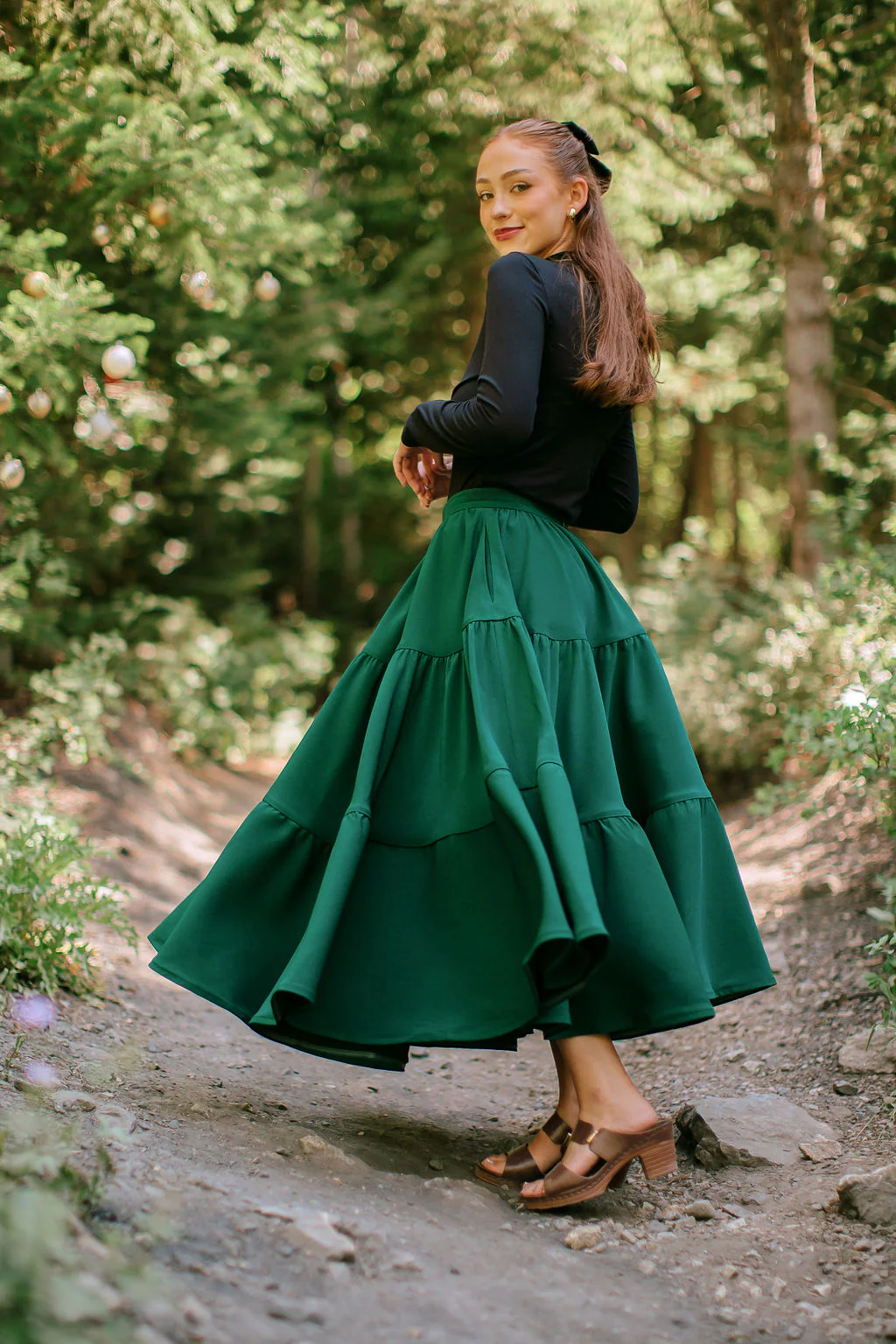 Madonna Skirt in Evergreen - XNAUWBI