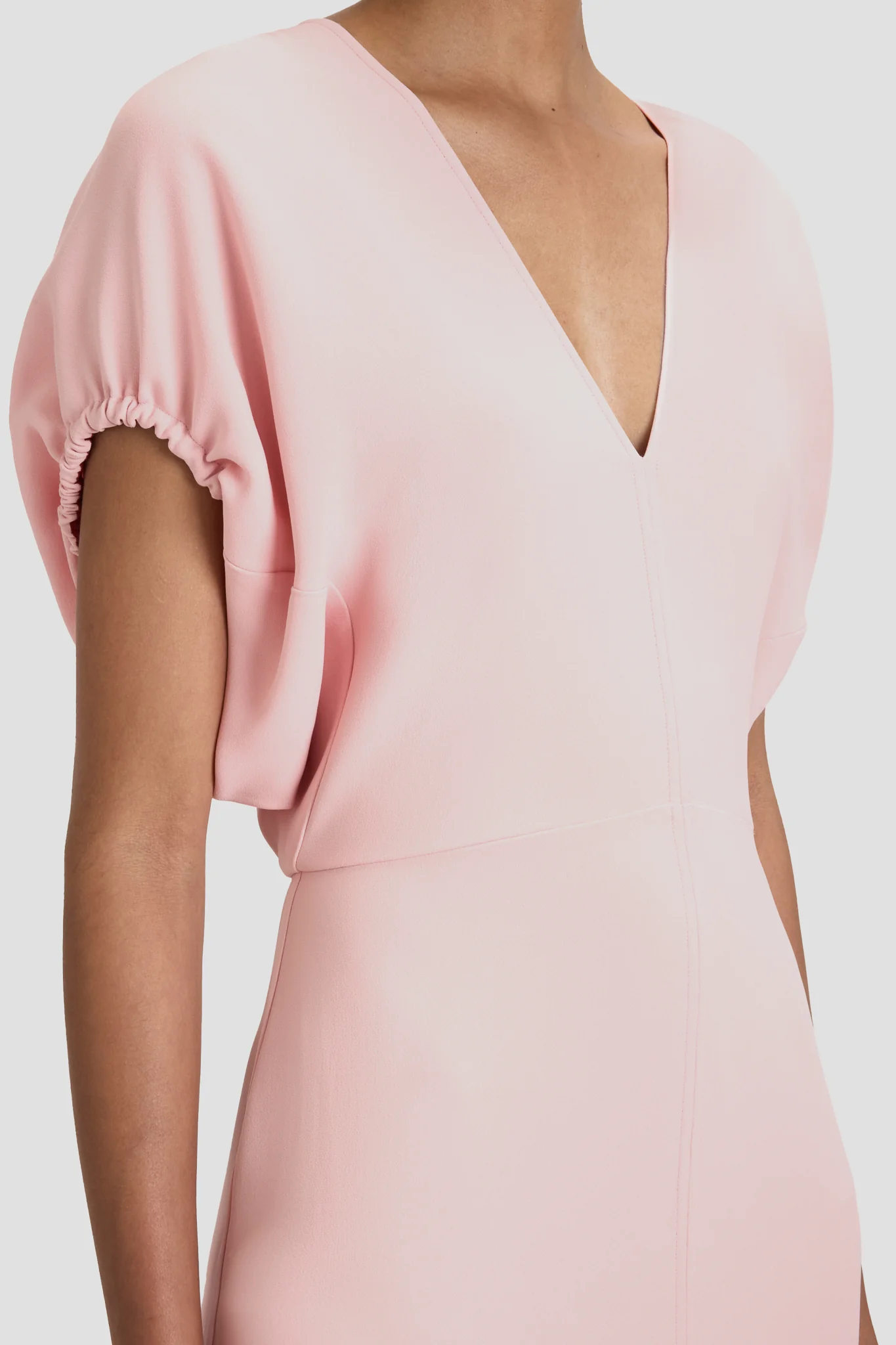 Edith Midi Dress In Antique Pink - XNAUWBI