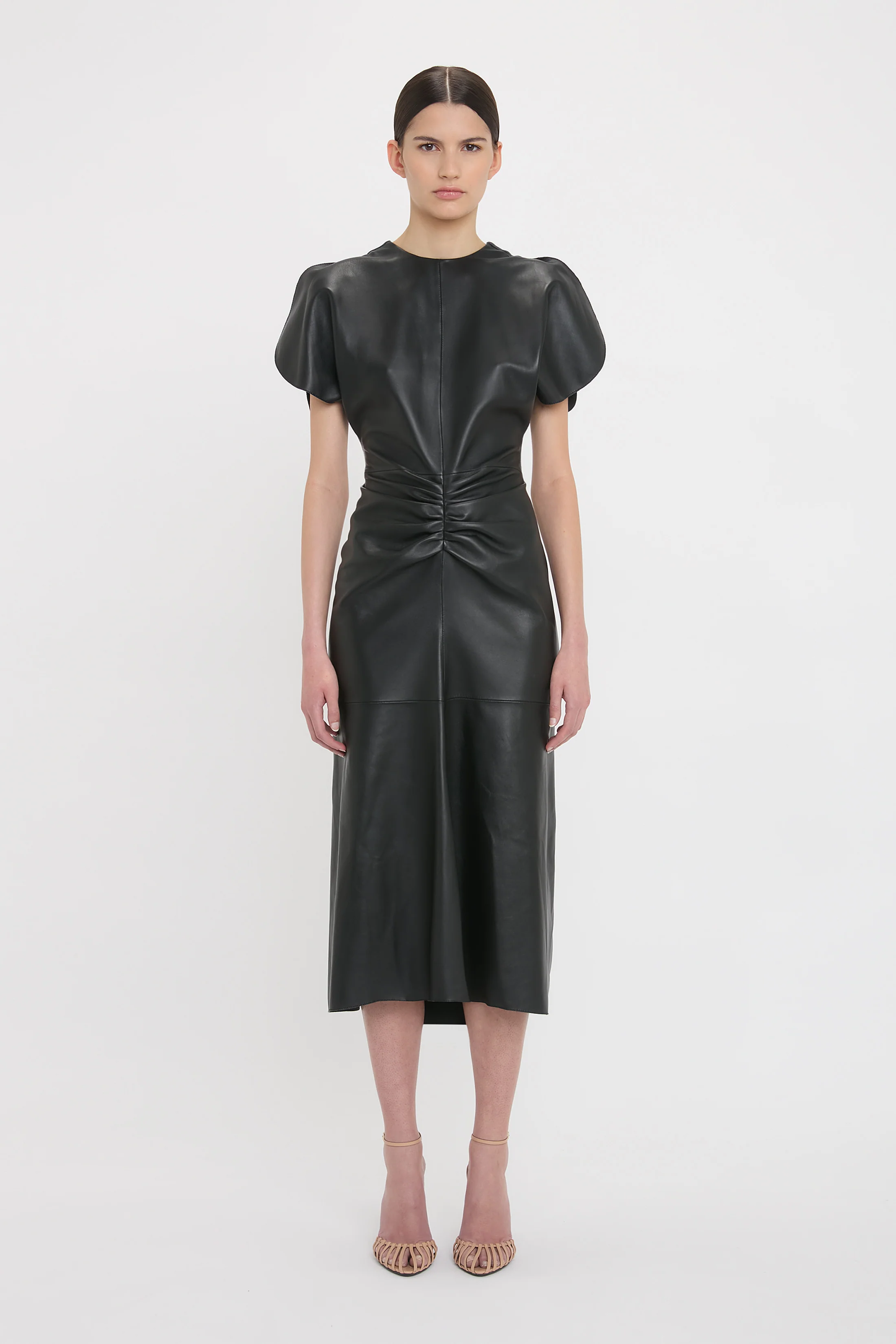 Bela Midi Dress In Black - XNAUWBI
