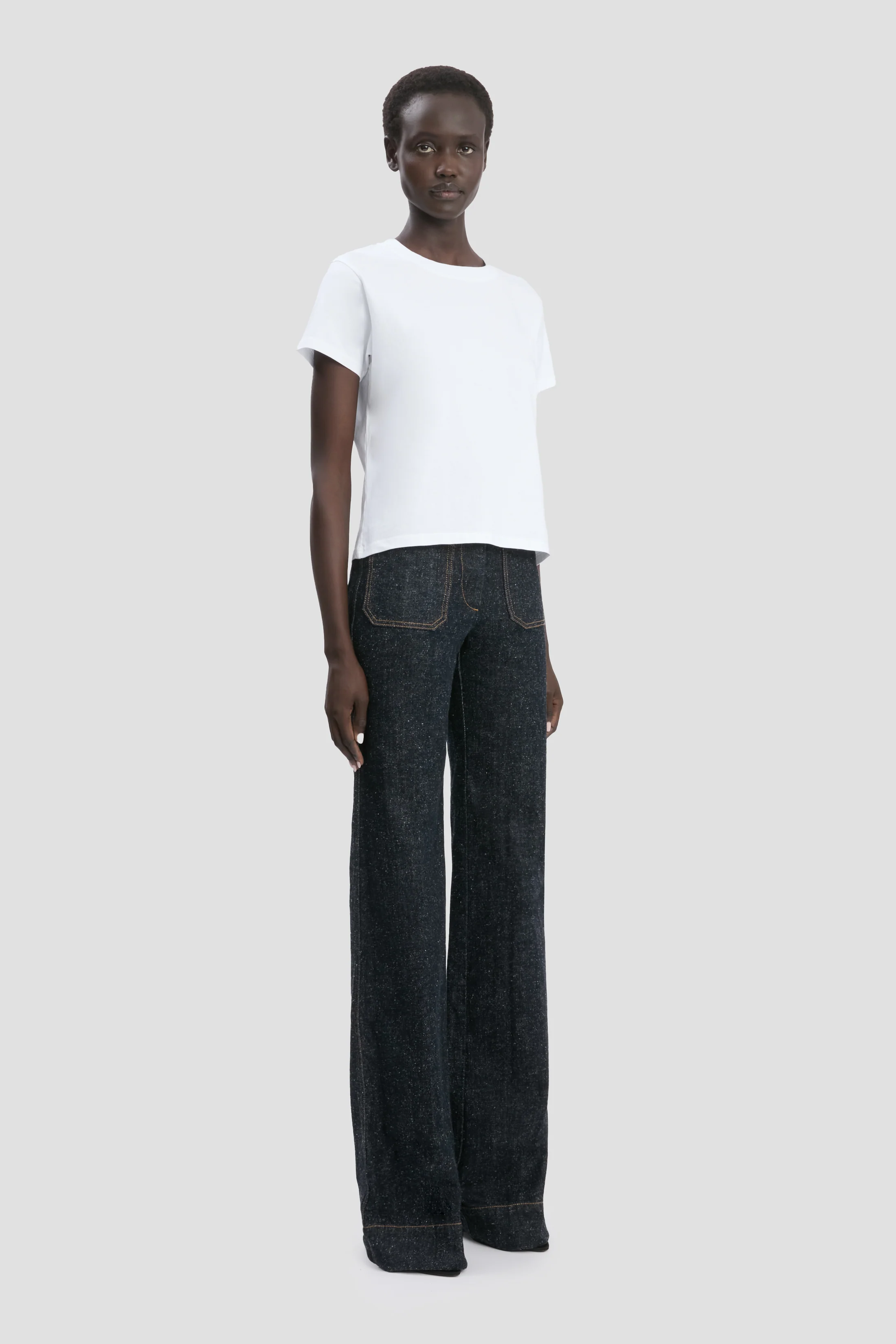 Shrunken Fit T-Shirt In White - XNAUWBI