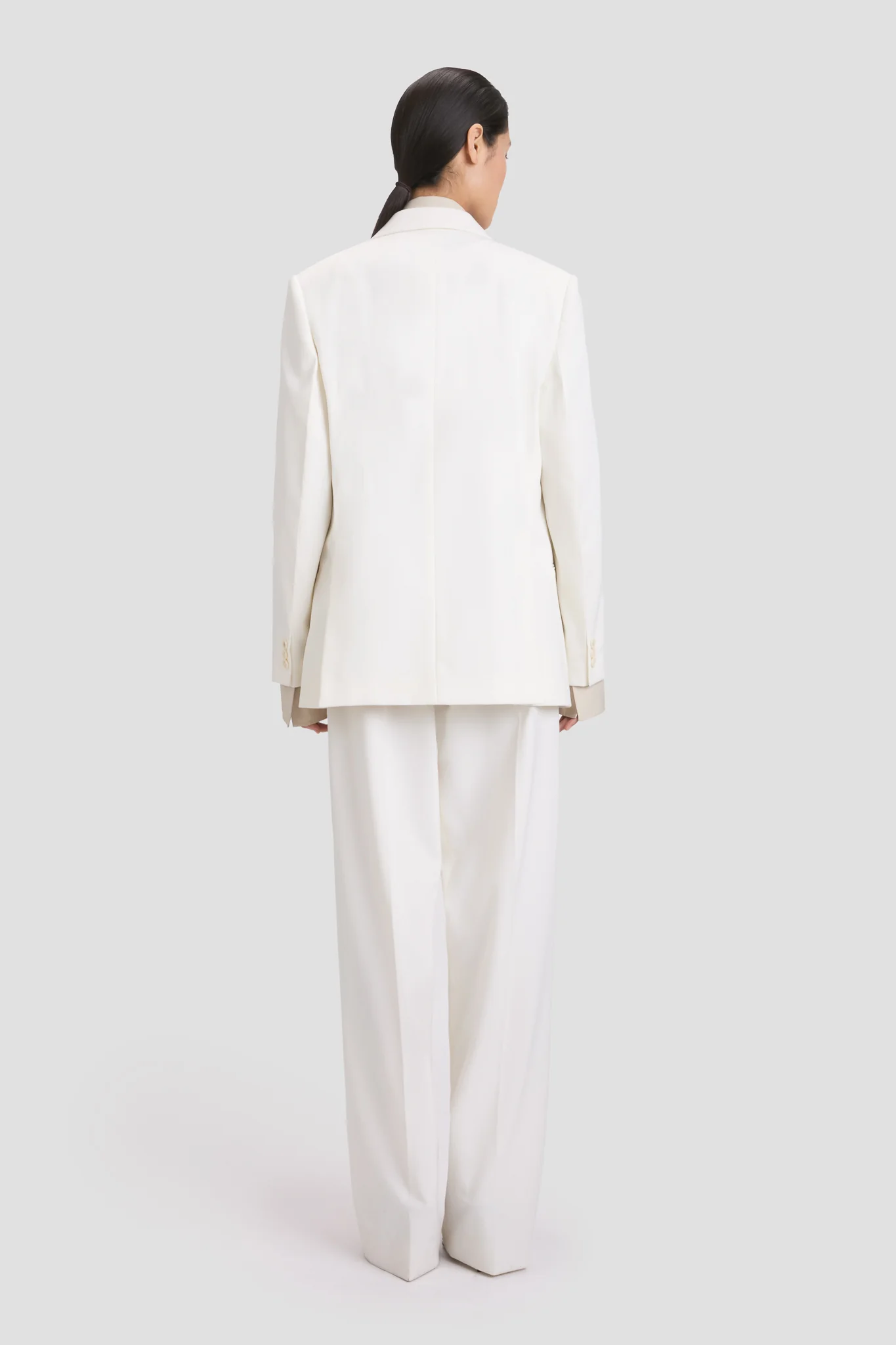 Classic Tailored Jacket In Ivory - XNAUWBI