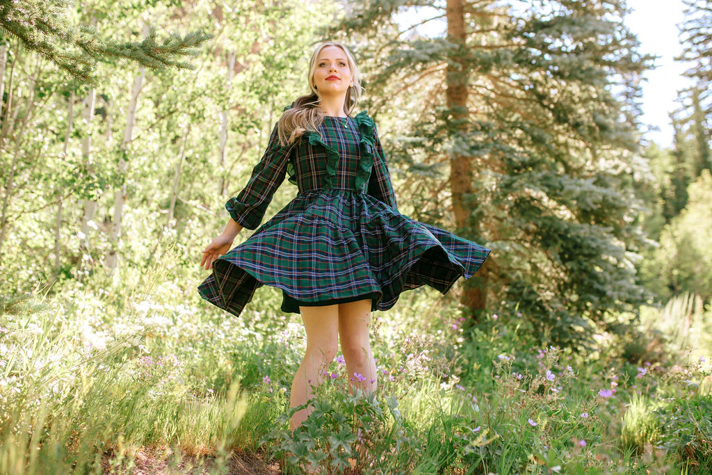 Beth Dress in Homeland Plaid - XNAUWBI