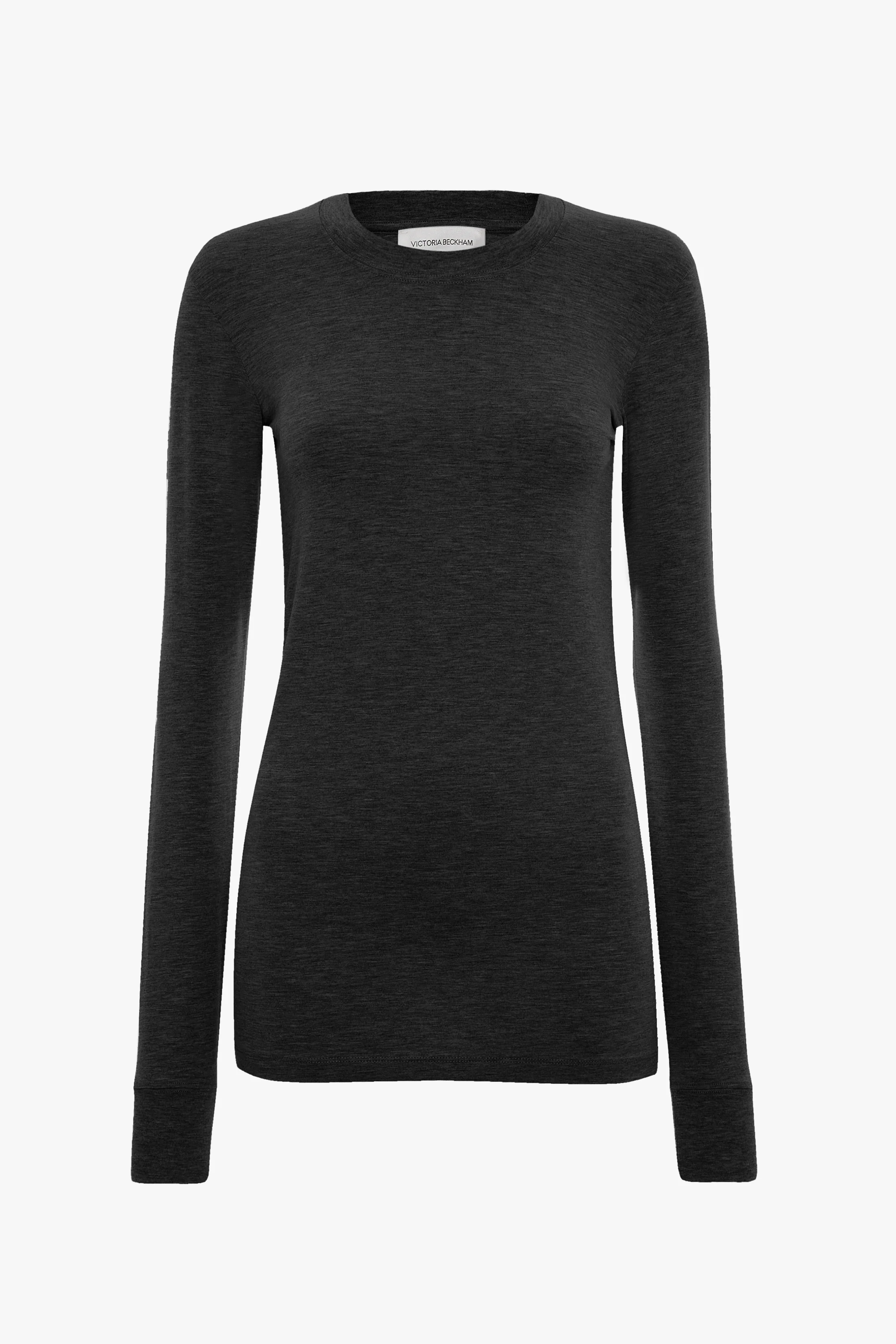 Long Sleeve Tee In Black - XNAUWBI
