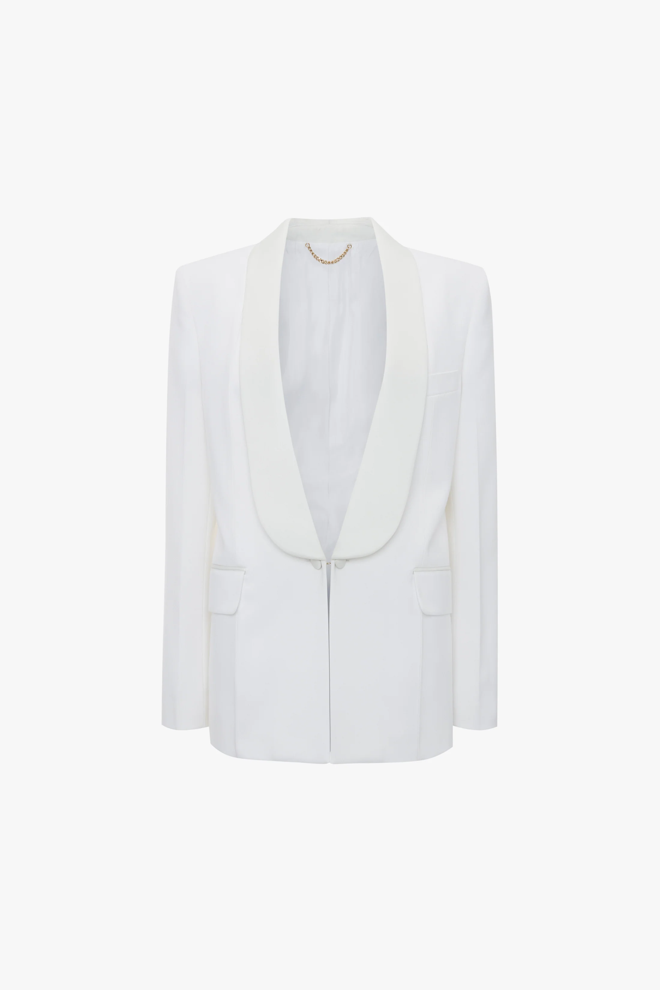 Shawl Collar Tux Jacket In Ivory - XNAUWBI