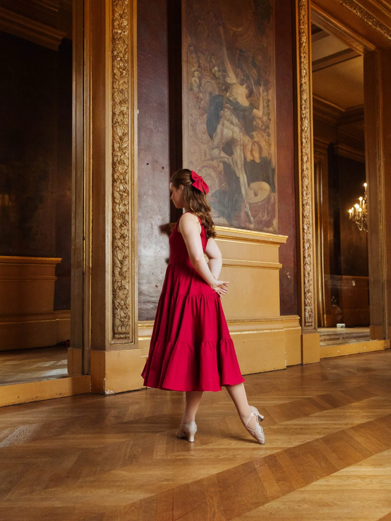 Madonna Midi Dress in Poppy - XNAUWBI