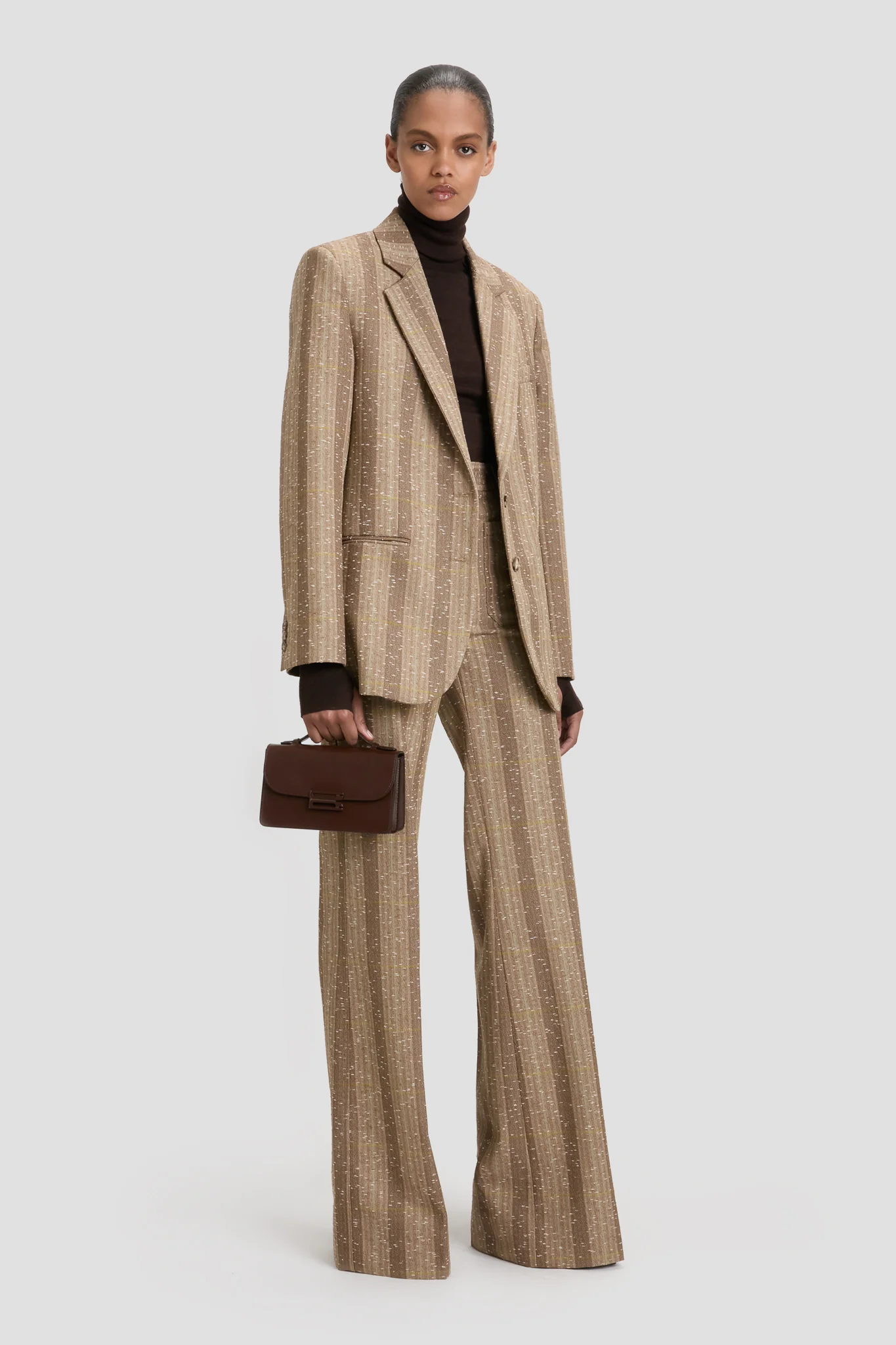 Tailored Jacket In Beige-Pistachio - XNAUWBI