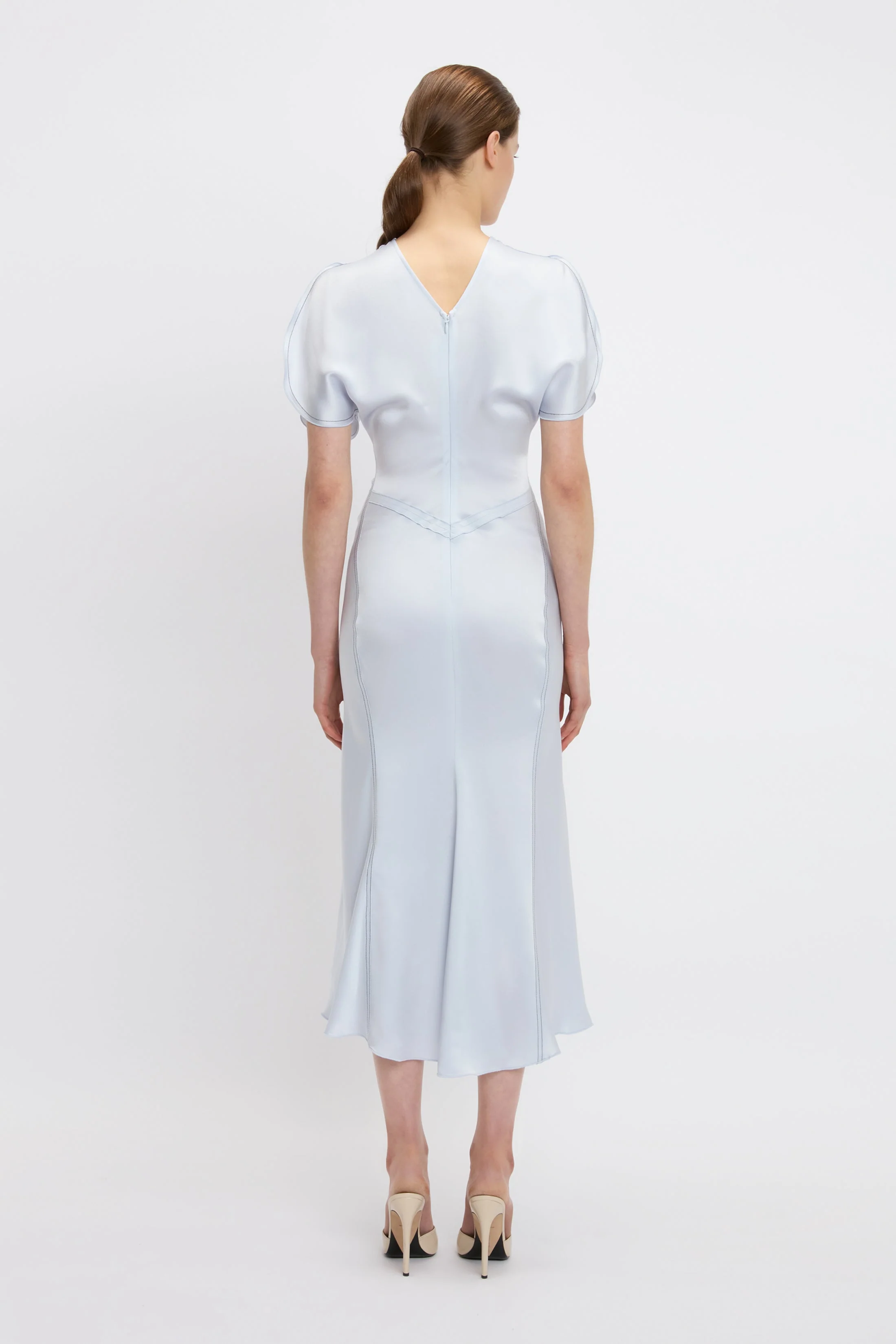 Bela Midi Dress In Ice - XNAUWBI