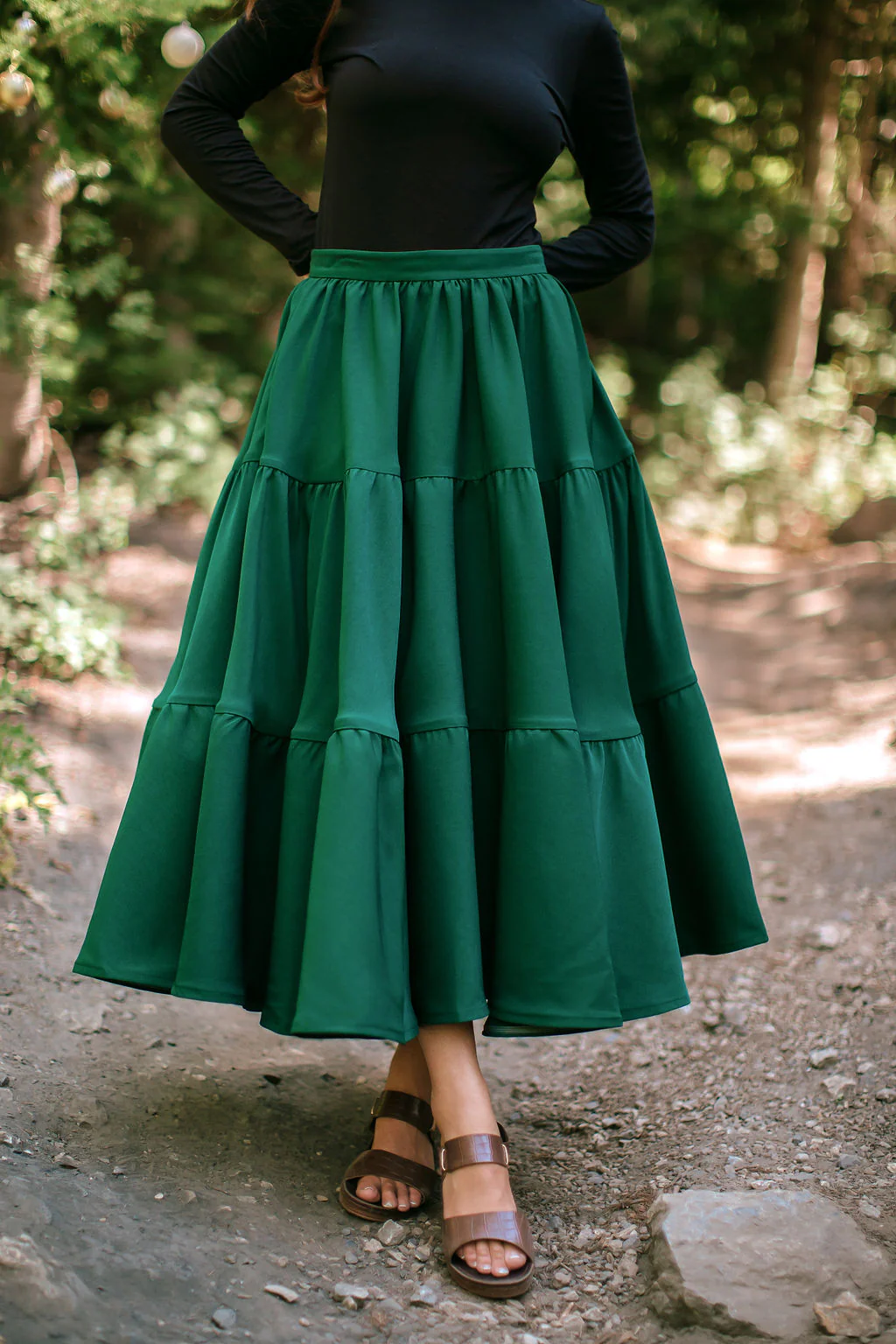 Madonna Skirt in Evergreen - XNAUWBI