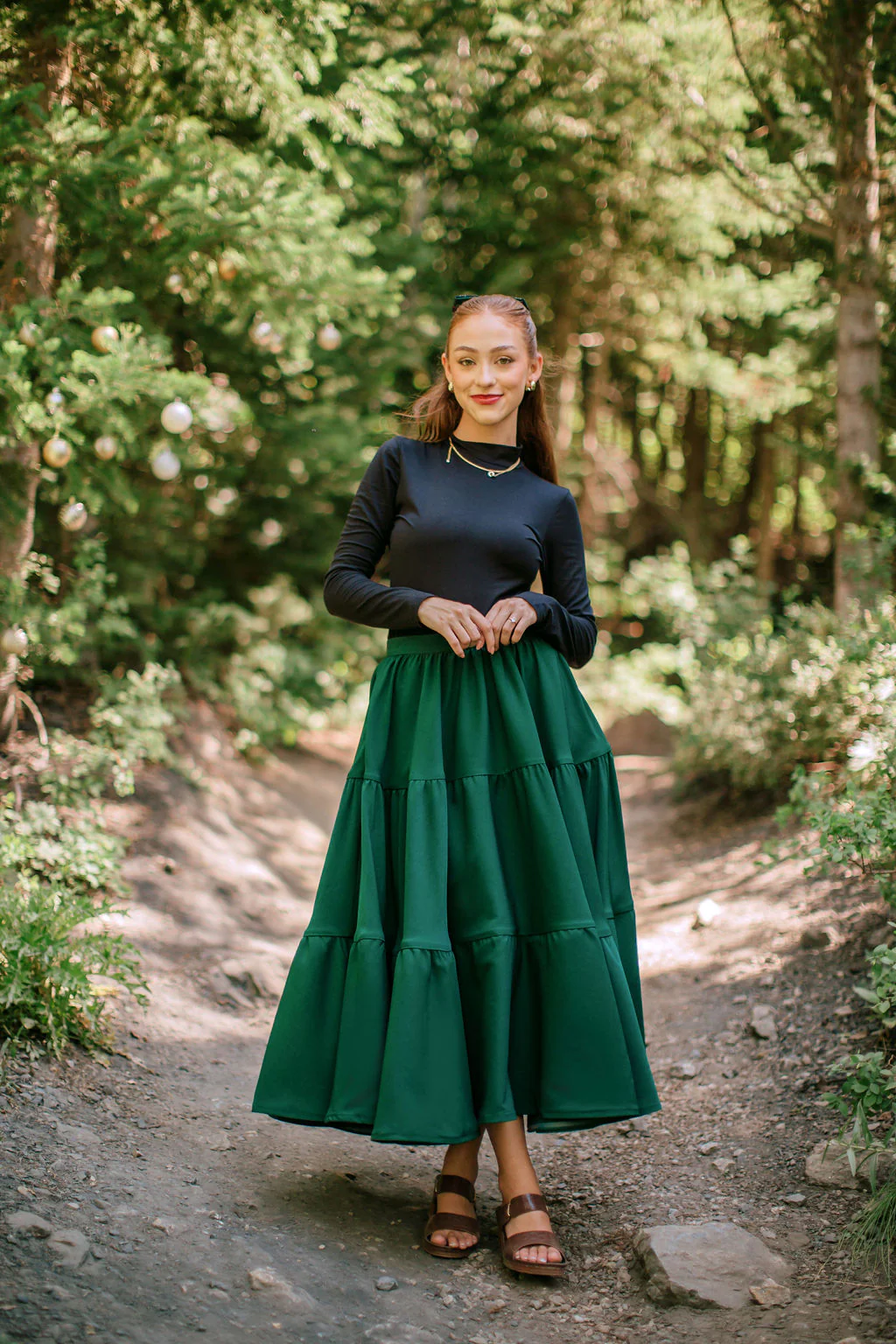Madonna Skirt in Evergreen - XNAUWBI