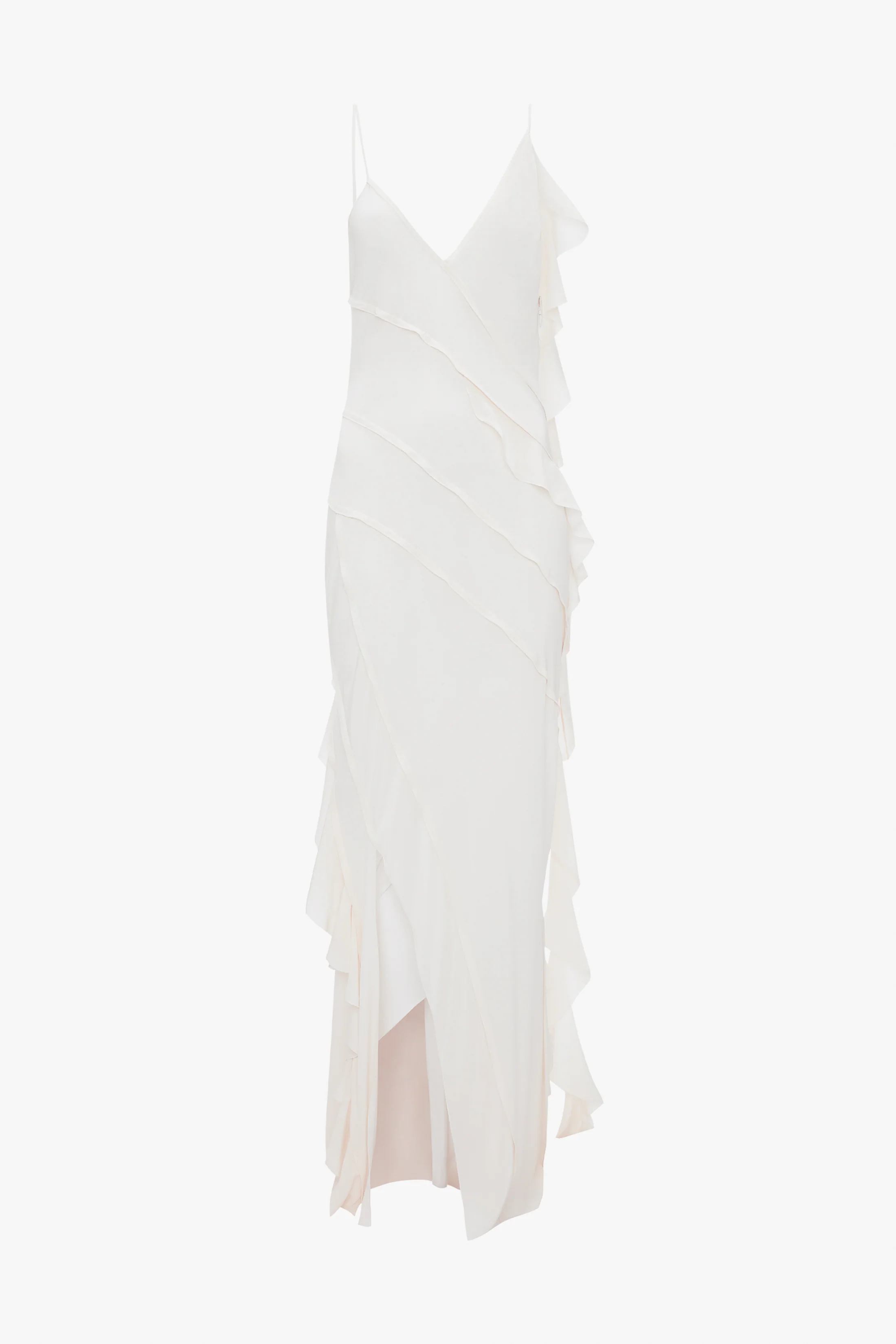 Frill Dress In Ivory - XNAUWBI