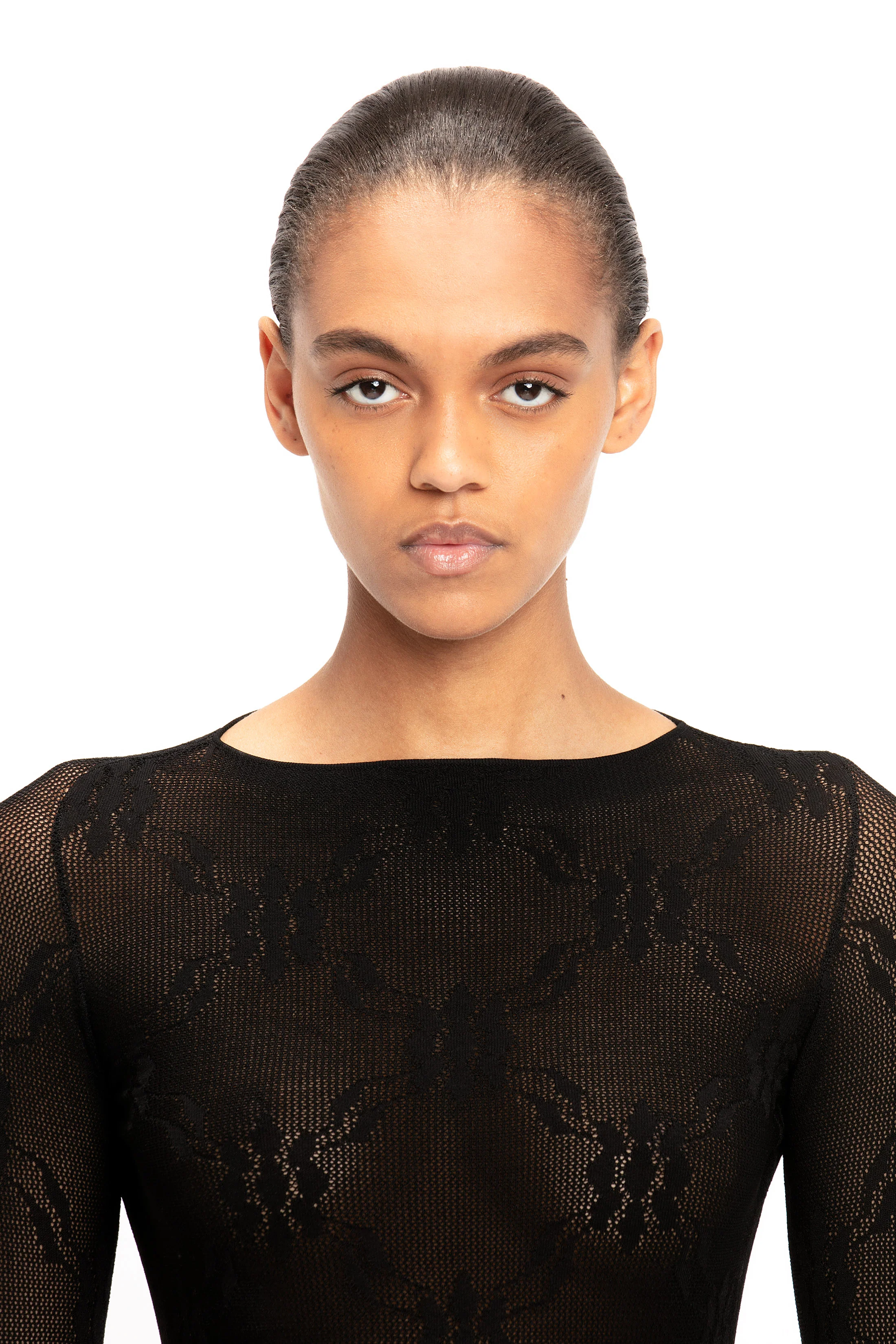 Backless Bodysuit In Black - XNAUWBI