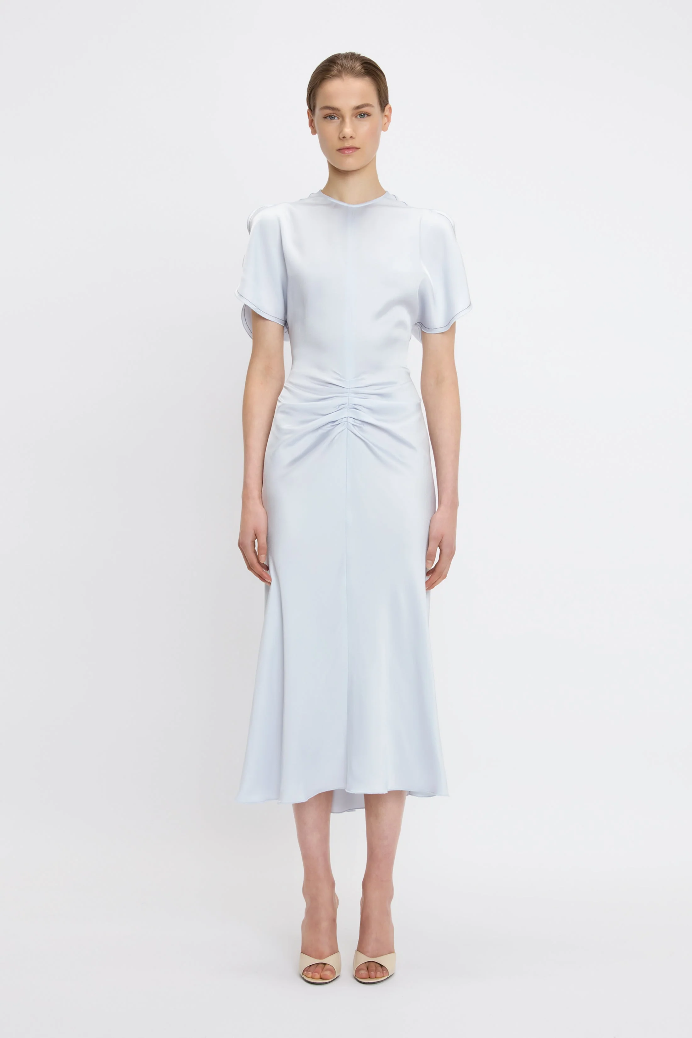 Bela Midi Dress In Ice - XNAUWBI