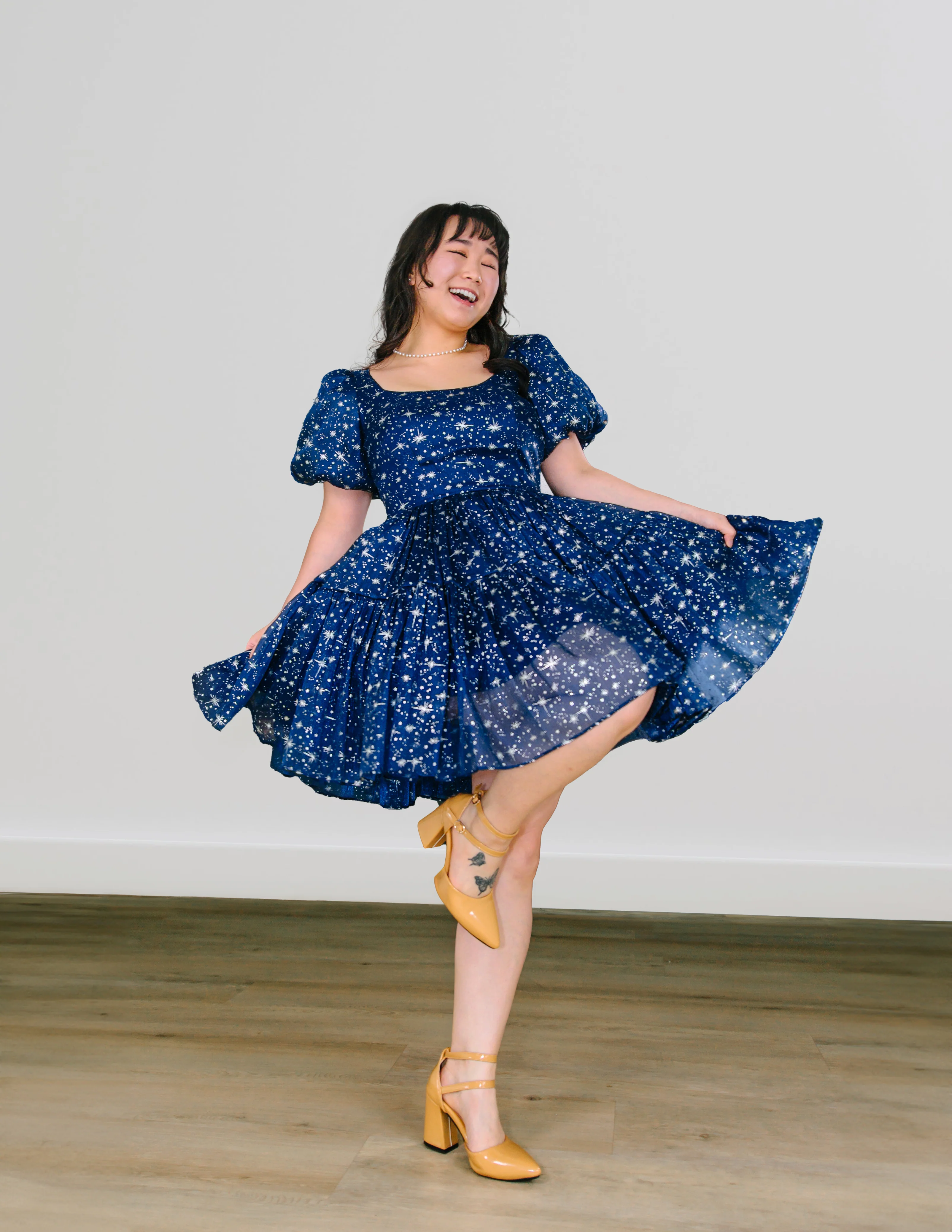 Princess Puff Dress in Starlight - XNAUWBI