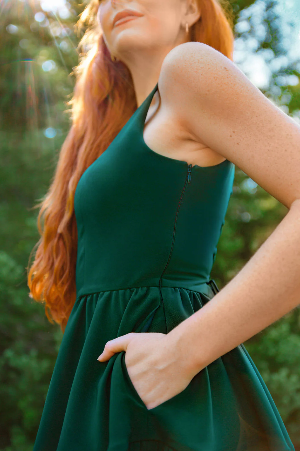 Madonna Dress in Evergreen - XNAUWBI
