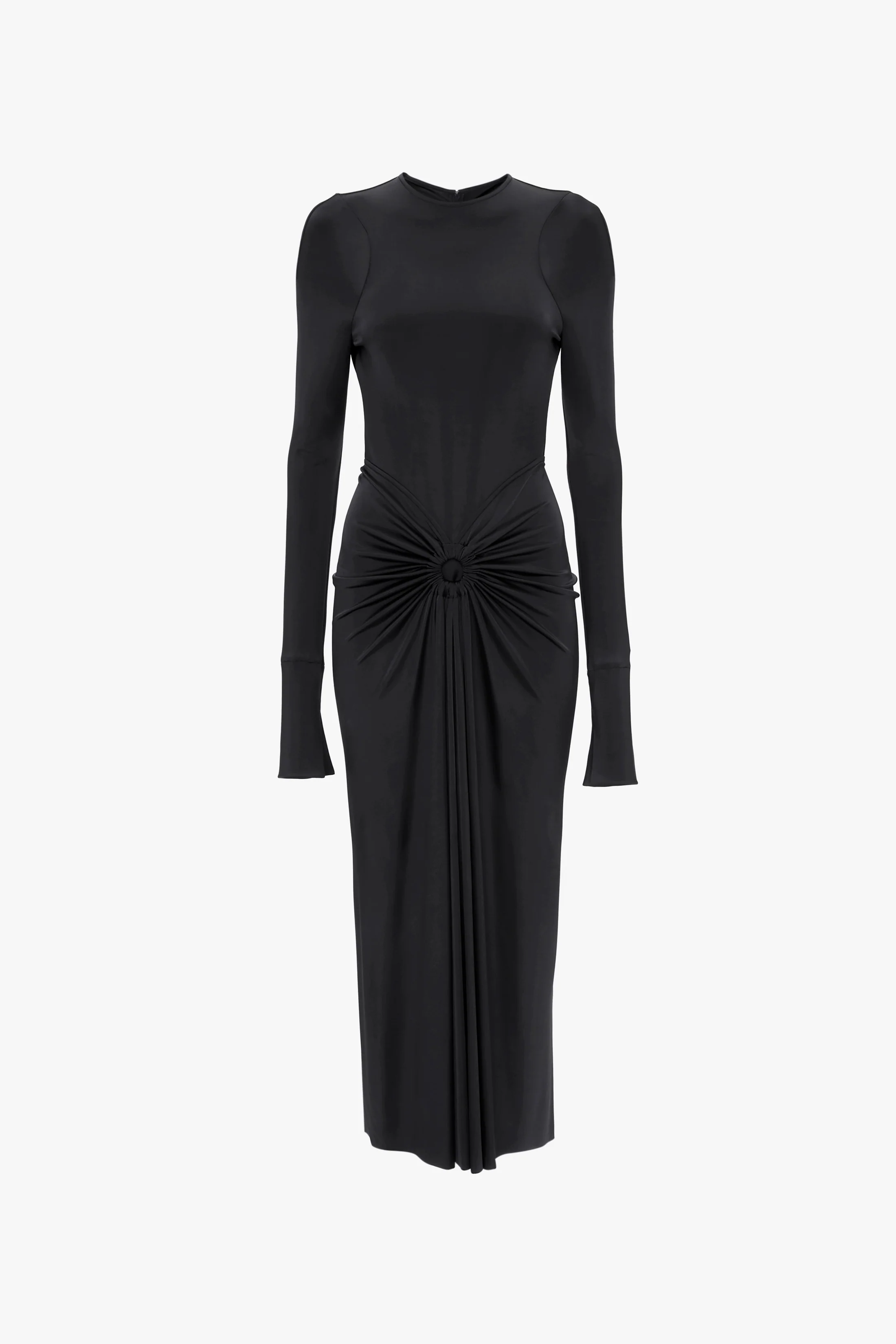Frances Midi Dress In Black - XNAUWBI