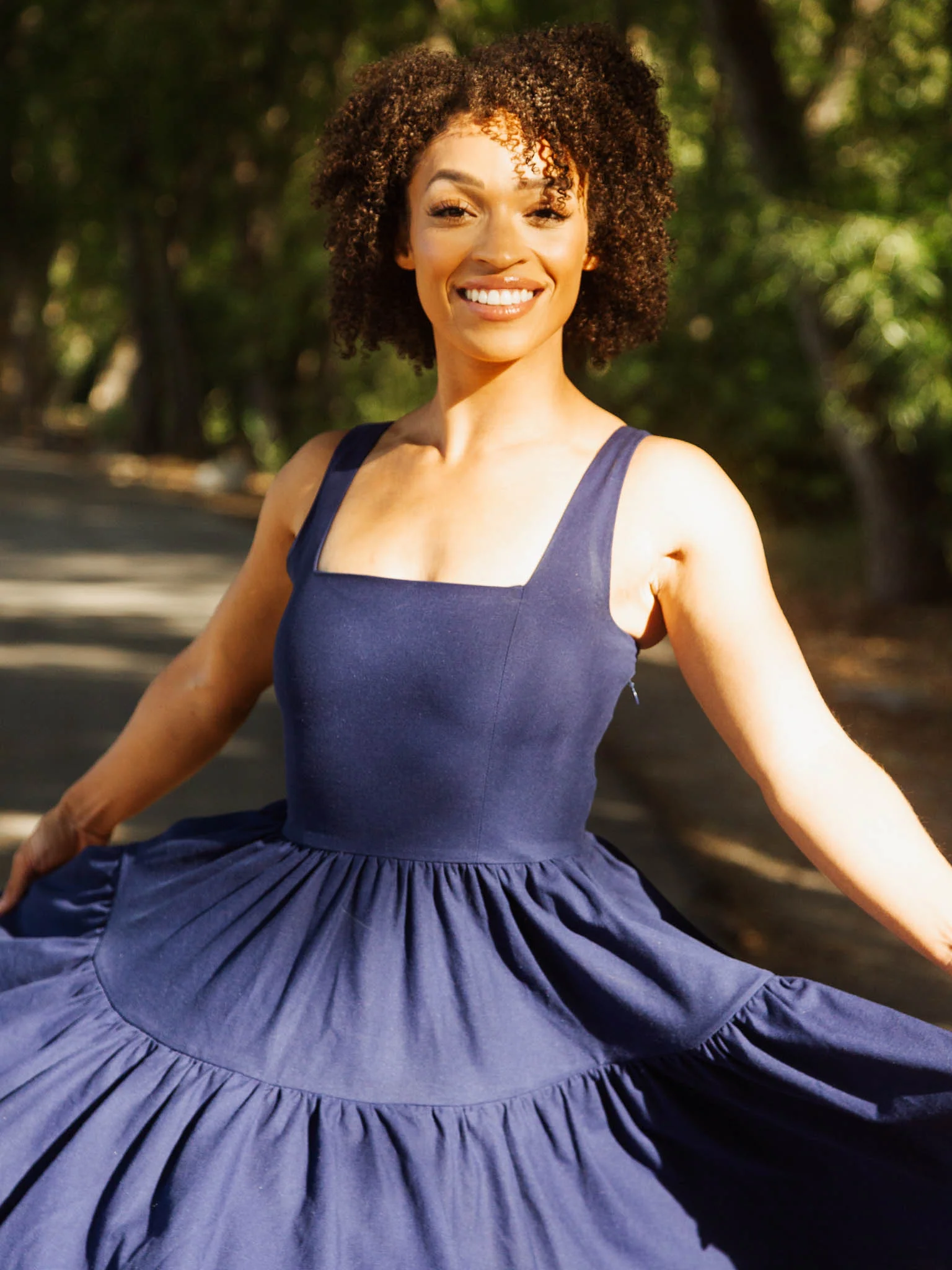 Journey dress in Transatlantic Navy - XNAUWBI