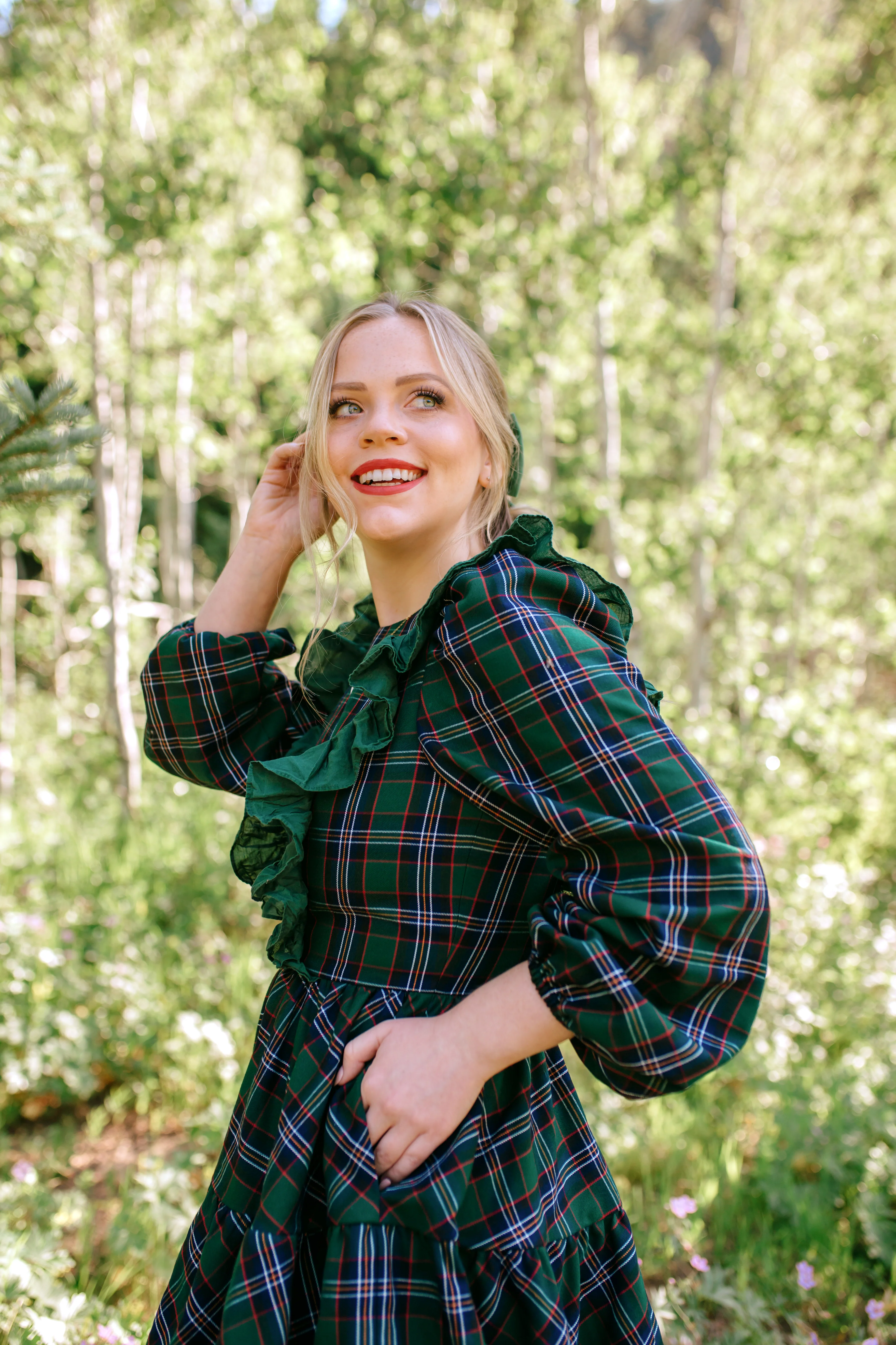 Beth Dress in Homeland Plaid - XNAUWBI