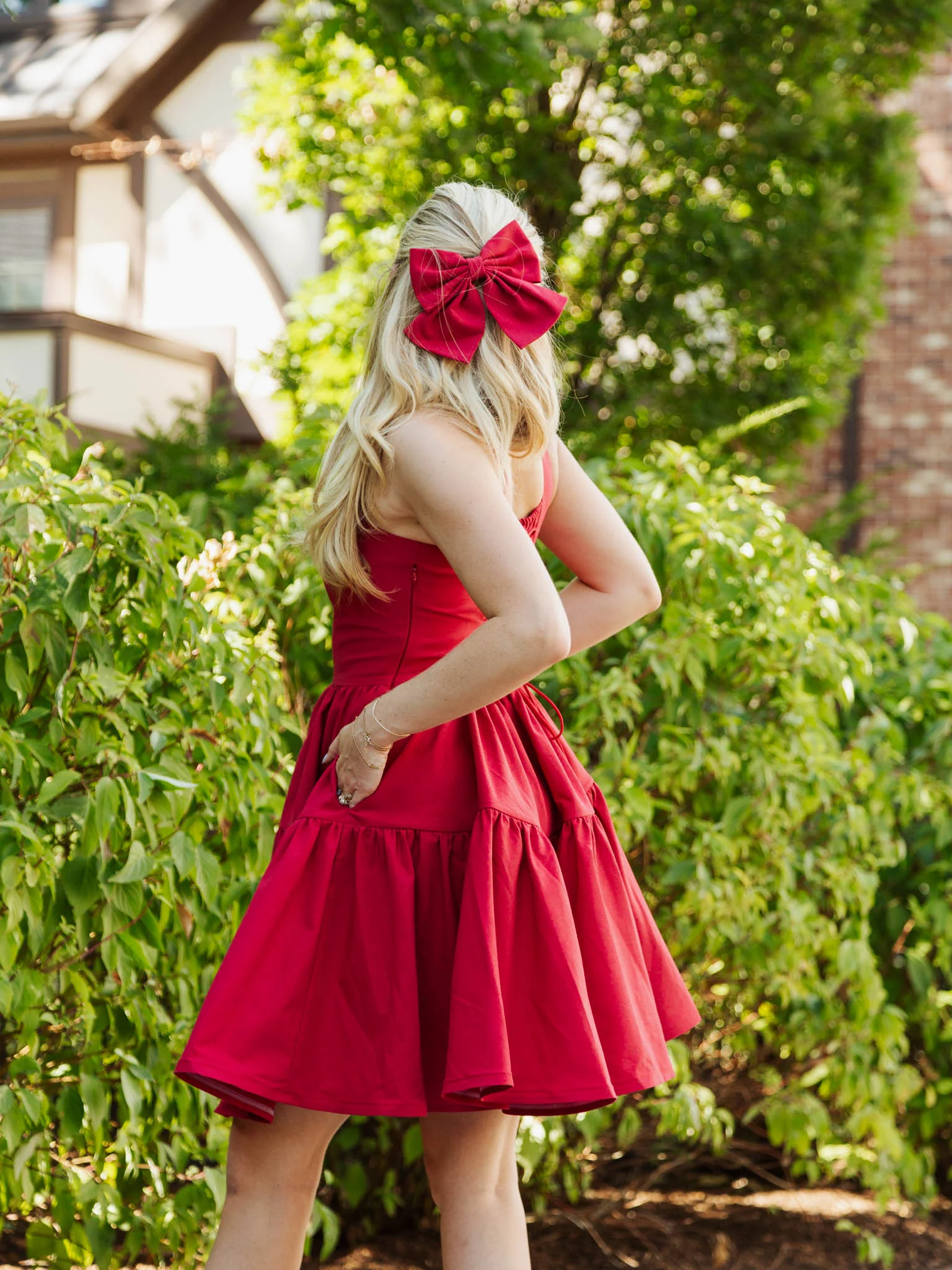 Journey dress in Poppy Red - XNAUWBI