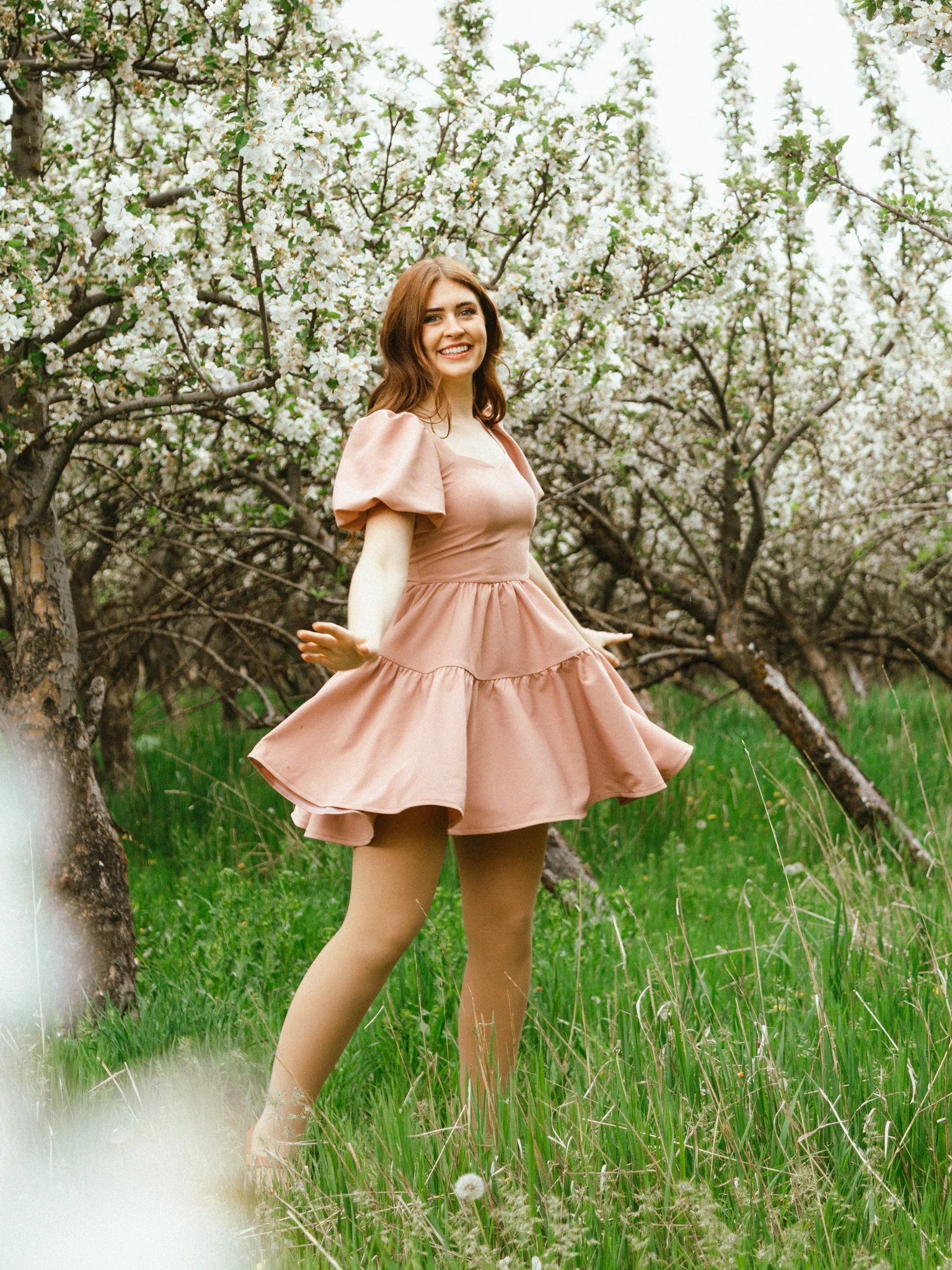 Princess Puff Dress in Rosie Pink - XNAUWBI