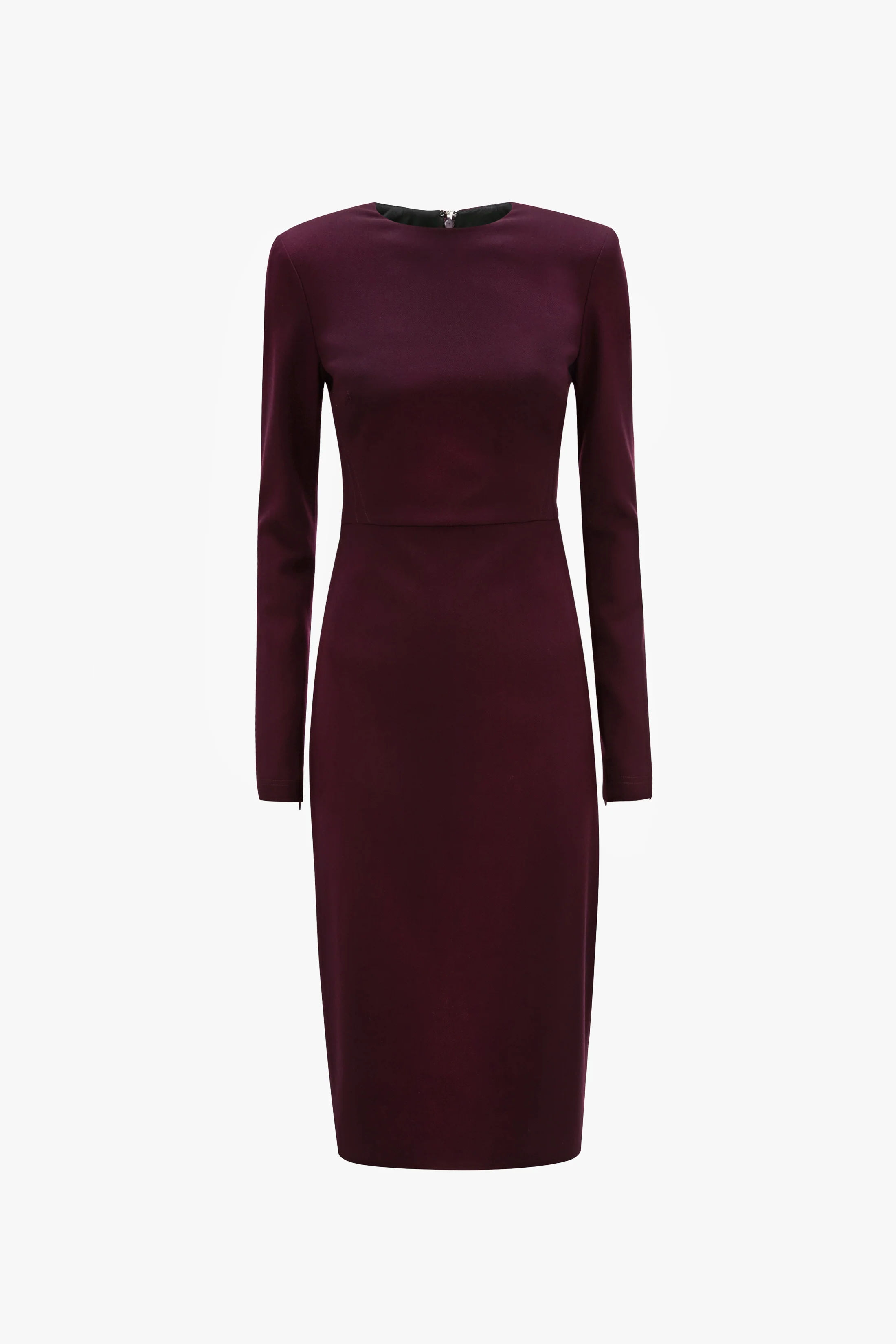 T-Shirt Fitted Dress In Deep Mahogany - XNAUWBI
