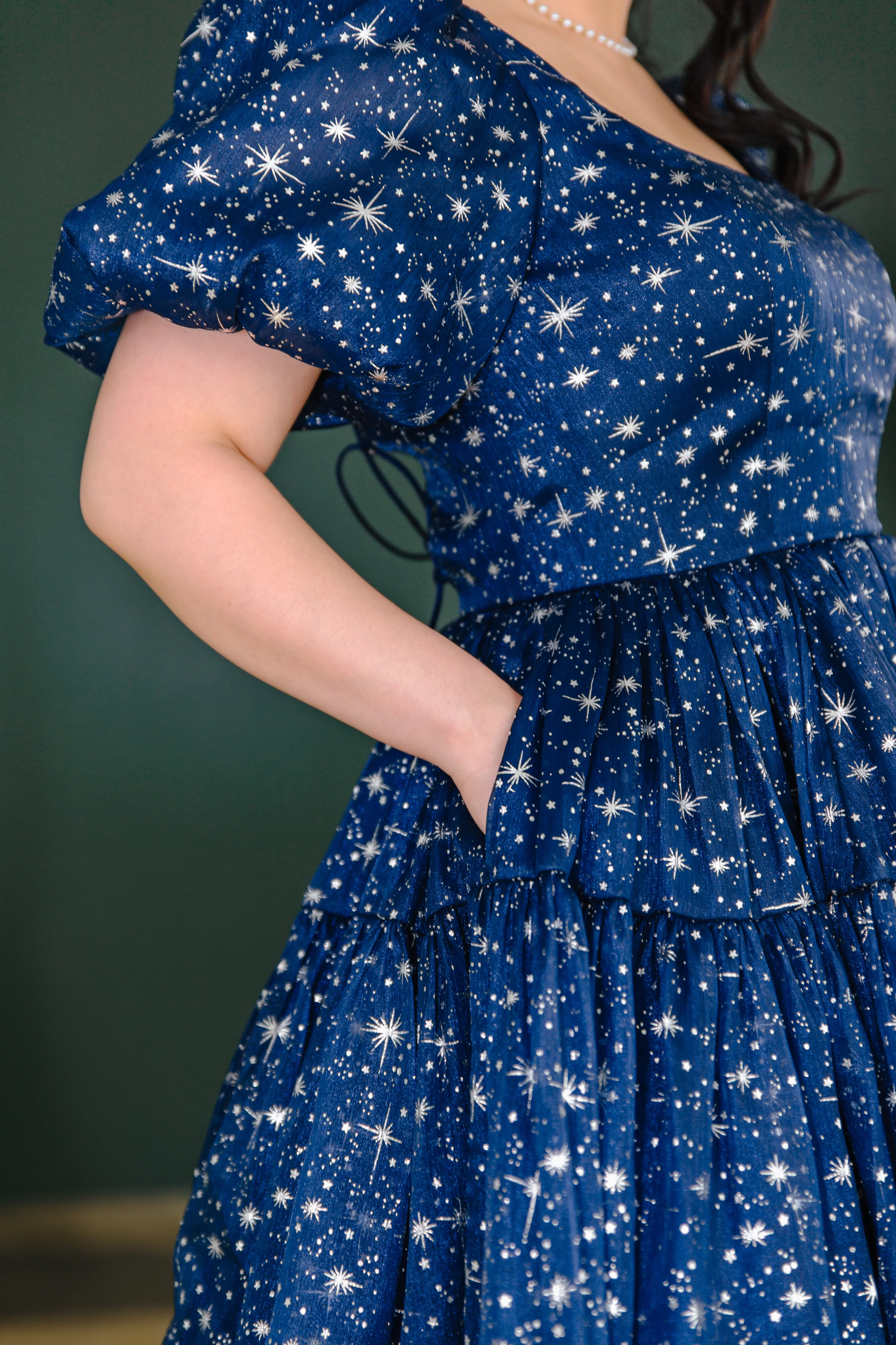 Princess Puff Dress in Starlight - XNAUWBI