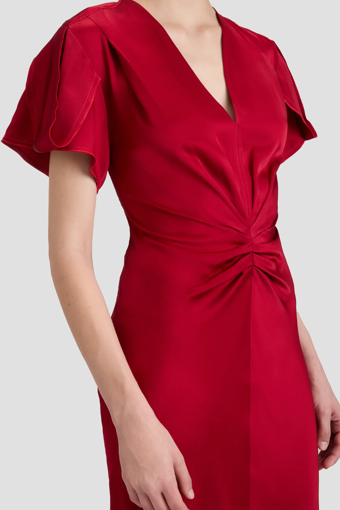 Eve Midi Dress In Rose - XNAUWBI