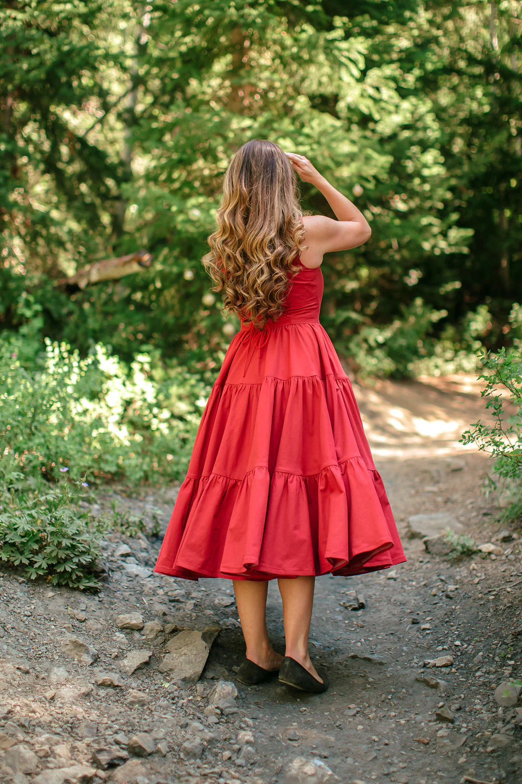 Madonna Midi Dress in Poppy - XNAUWBI