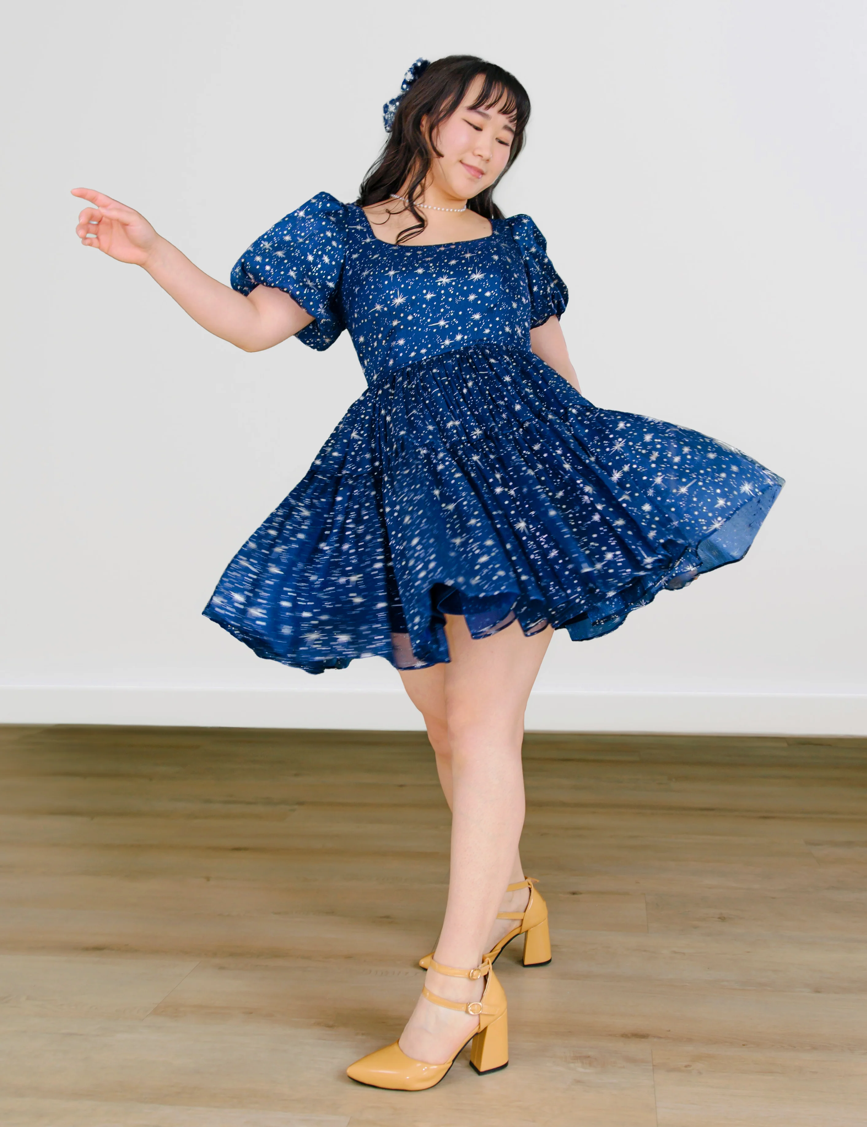Princess Puff Dress in Starlight - XNAUWBI