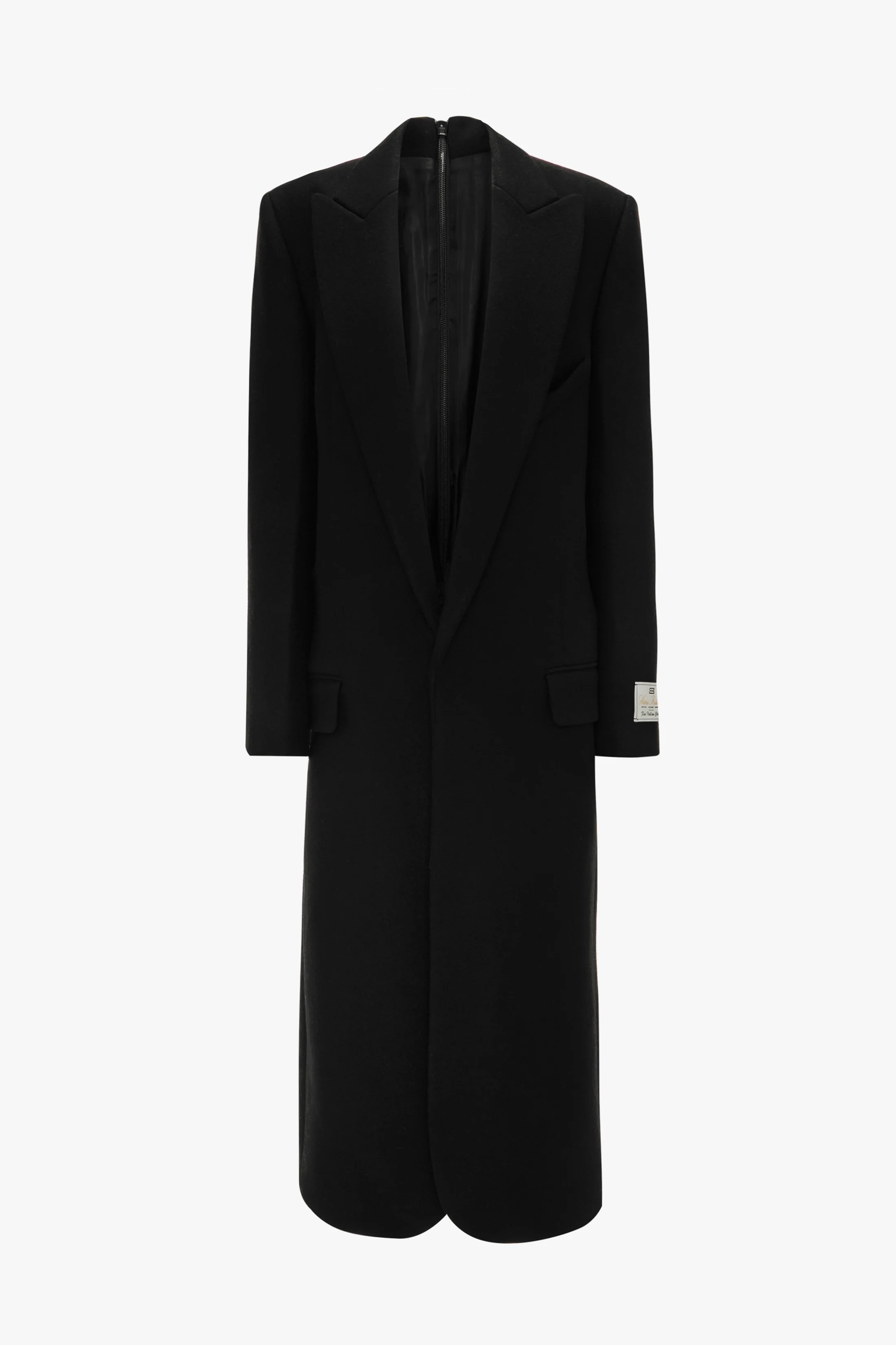 Double-Belted Coat In Black - XNAUWBI