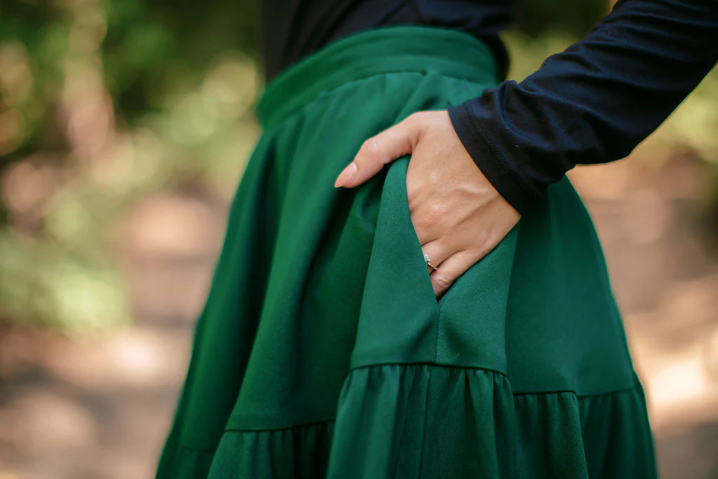 Madonna Skirt in Evergreen - XNAUWBI