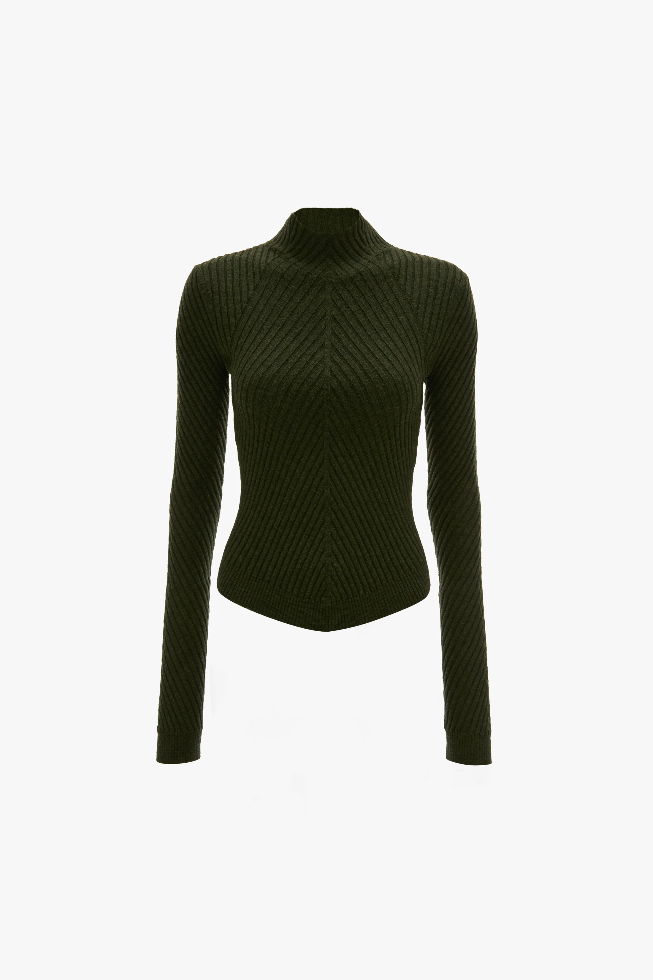 Ribbed Knit Polo In Oregano - XNAUWBI