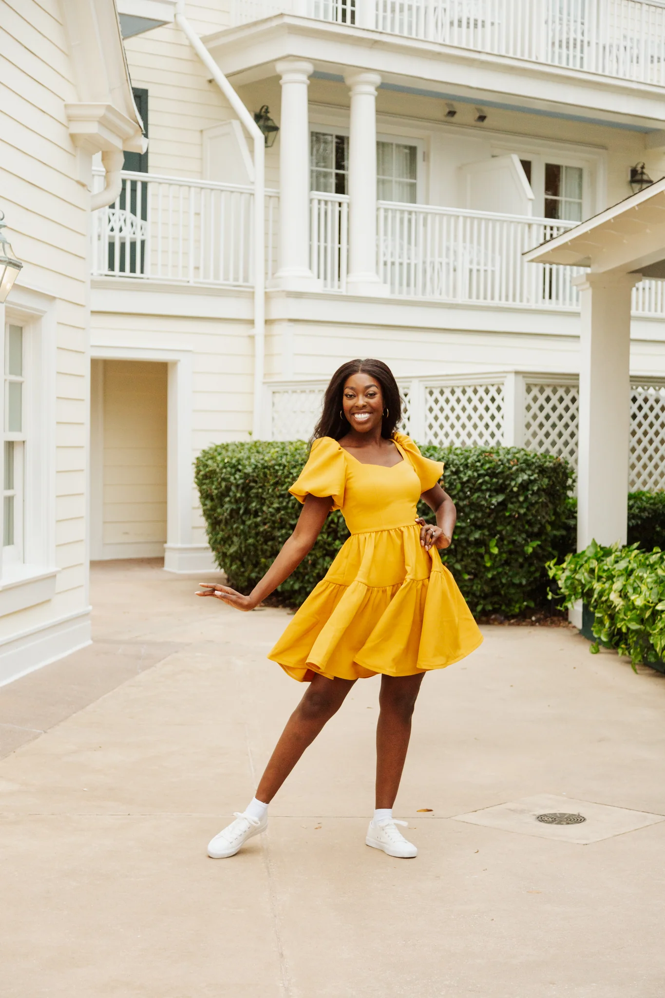 Princess Puff Dress in Golden Afternoon - XNAUWBI
