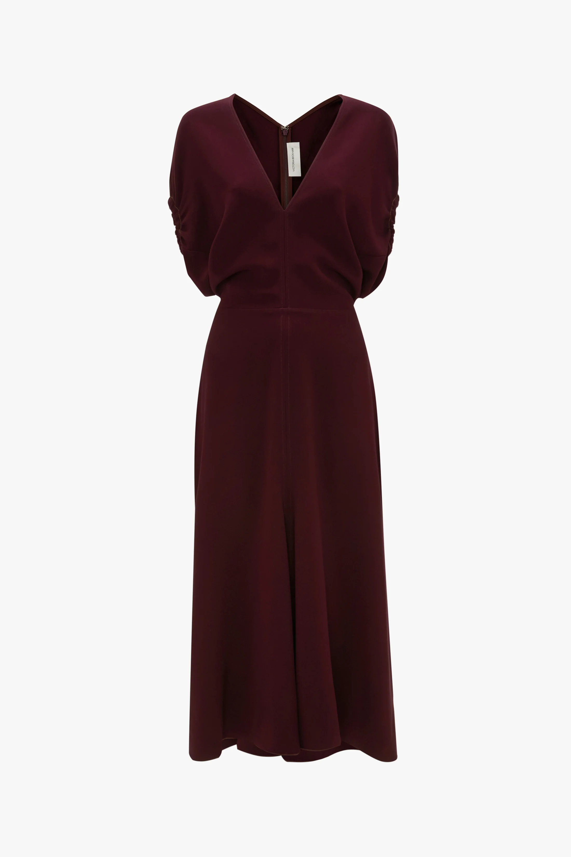 Edith Midi Dress In Merlot - XNAUWBI