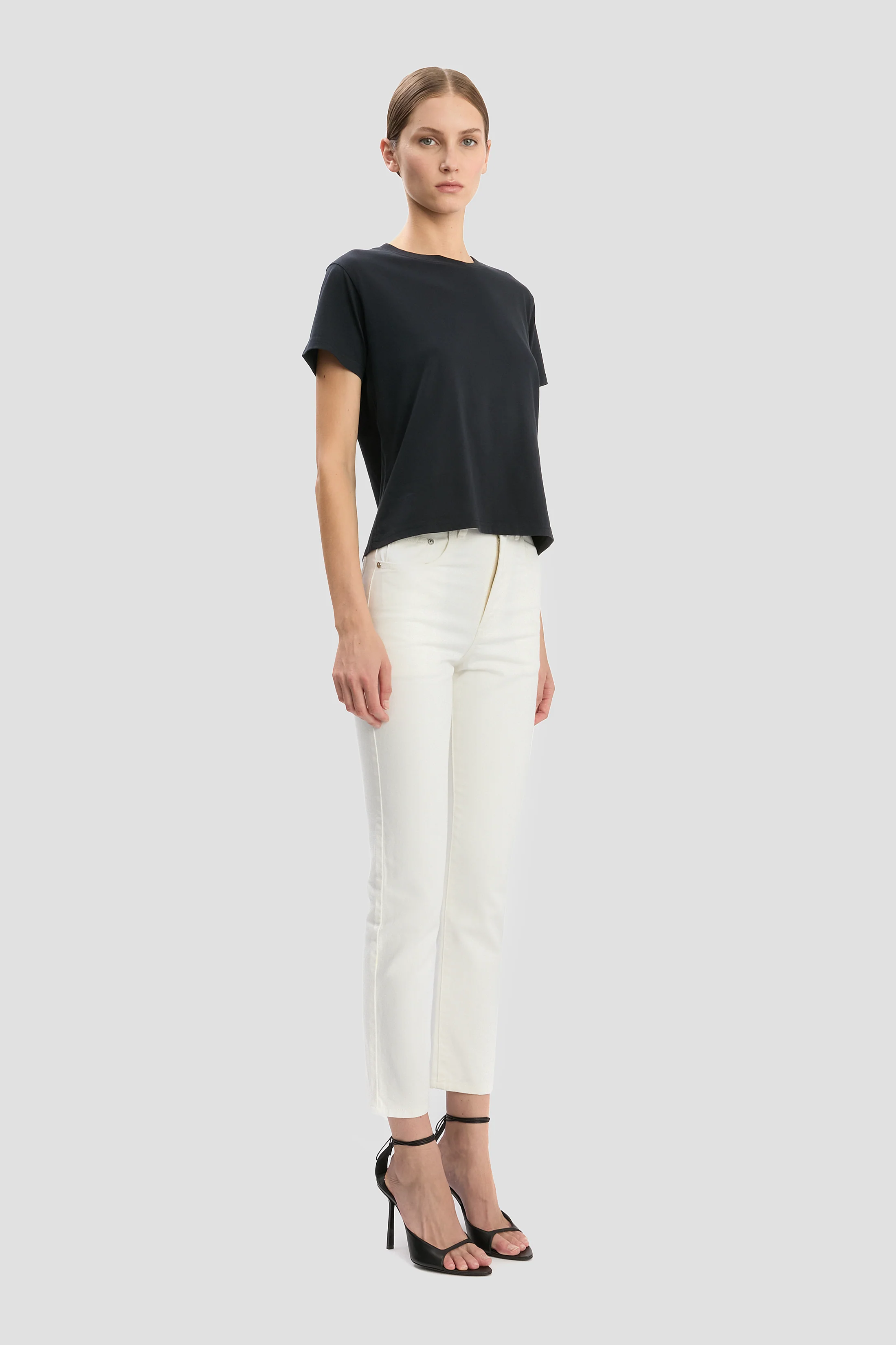 Shrunken Fit T-Shirt In Navy - XNAUWBI