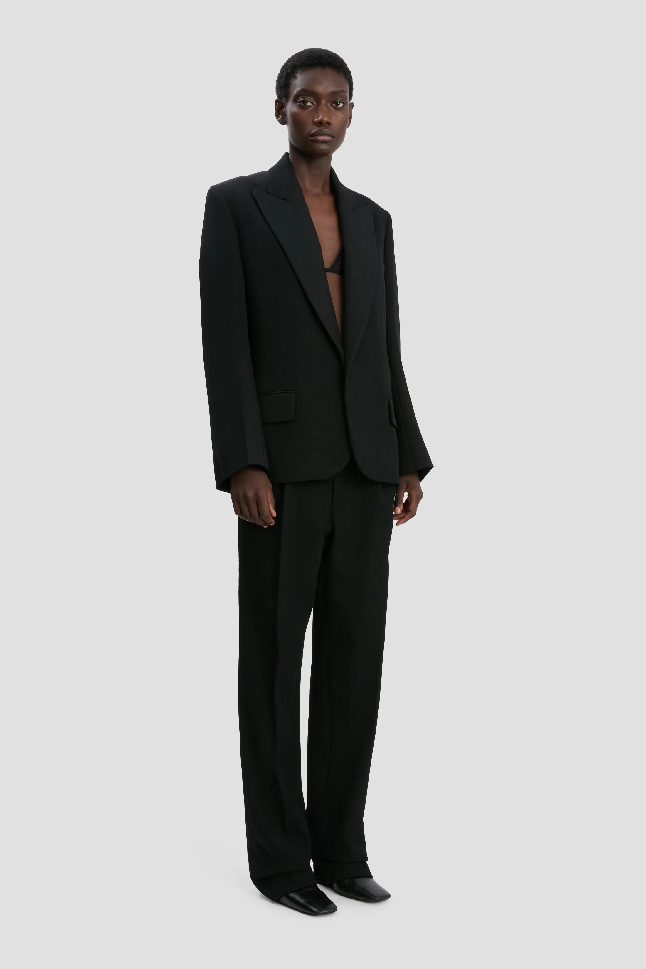 Sculptural Sleeve Jacket In Black - XNAUWBI