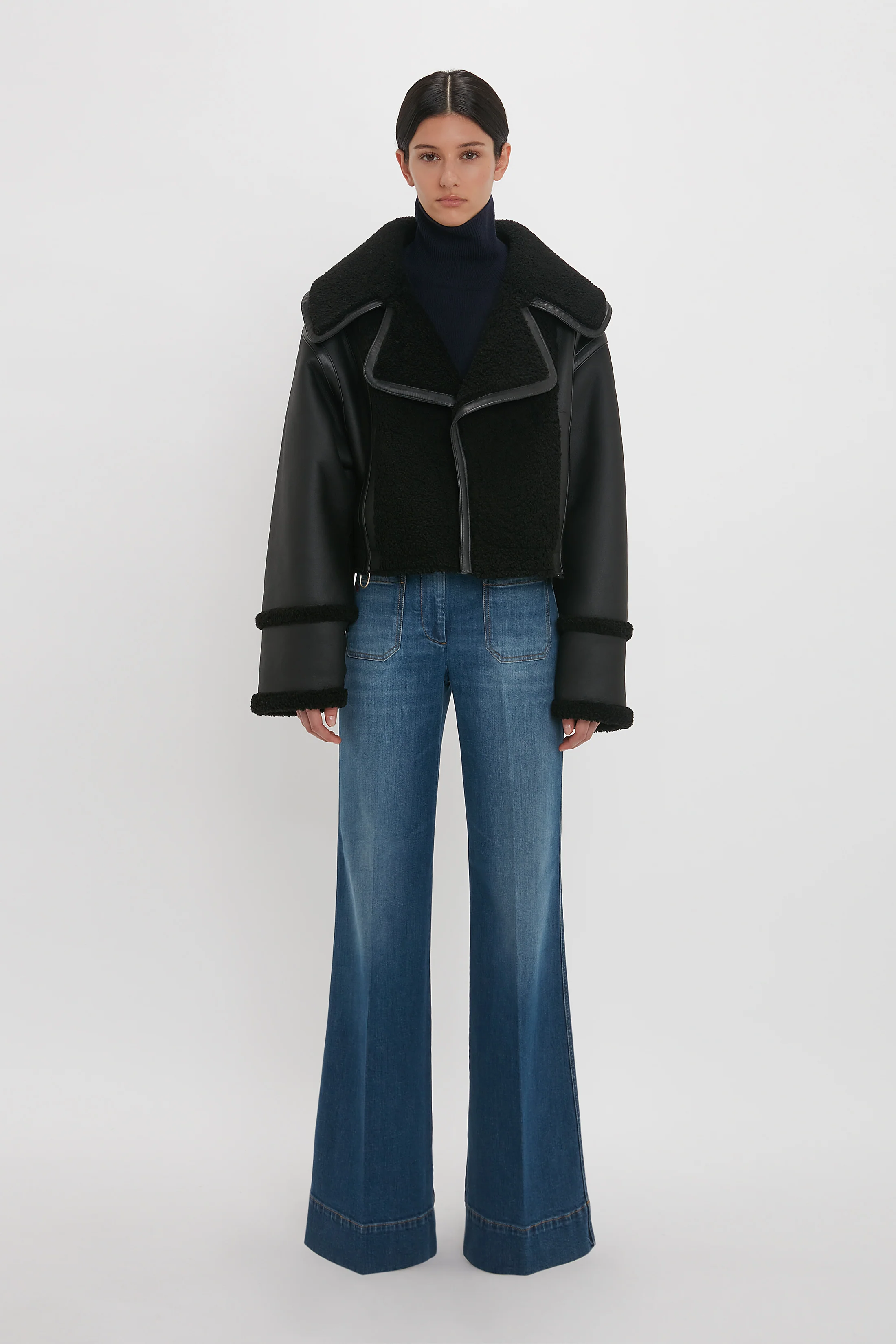Shearling Jacket In Black - XNAUWBI