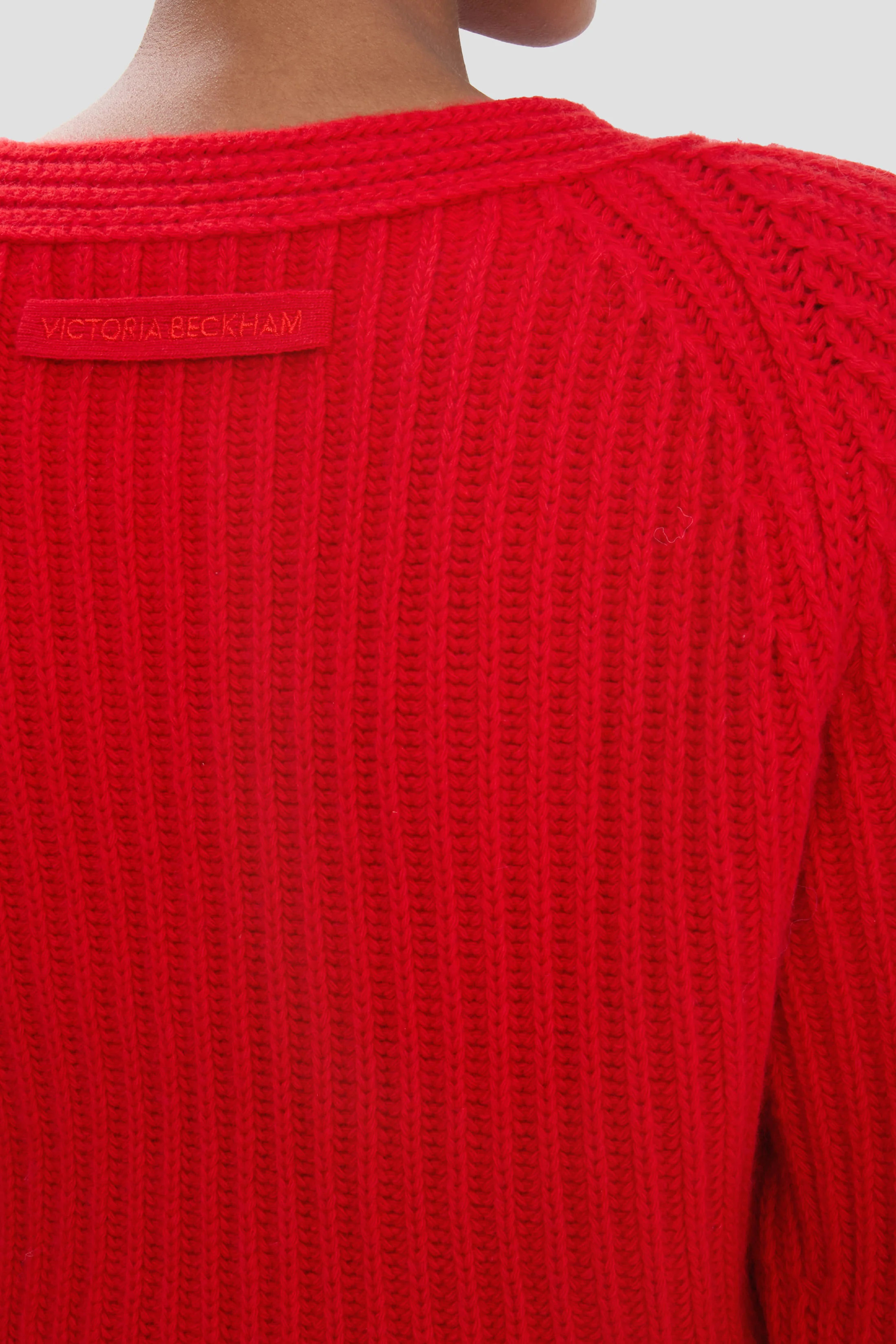 Rib Jumper In Cayenne - XNAUWBI