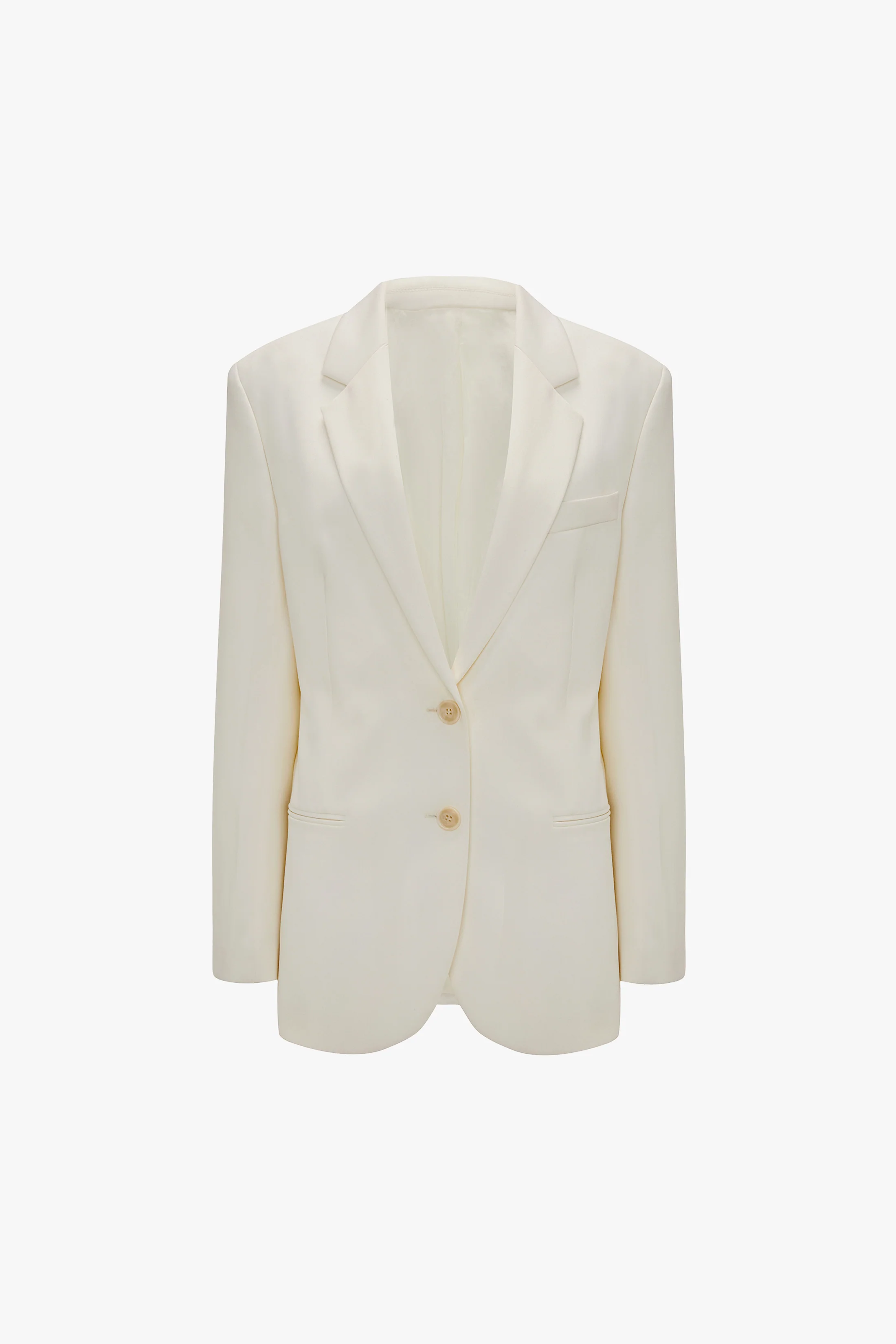 Classic Tailored Jacket In Ivory - XNAUWBI