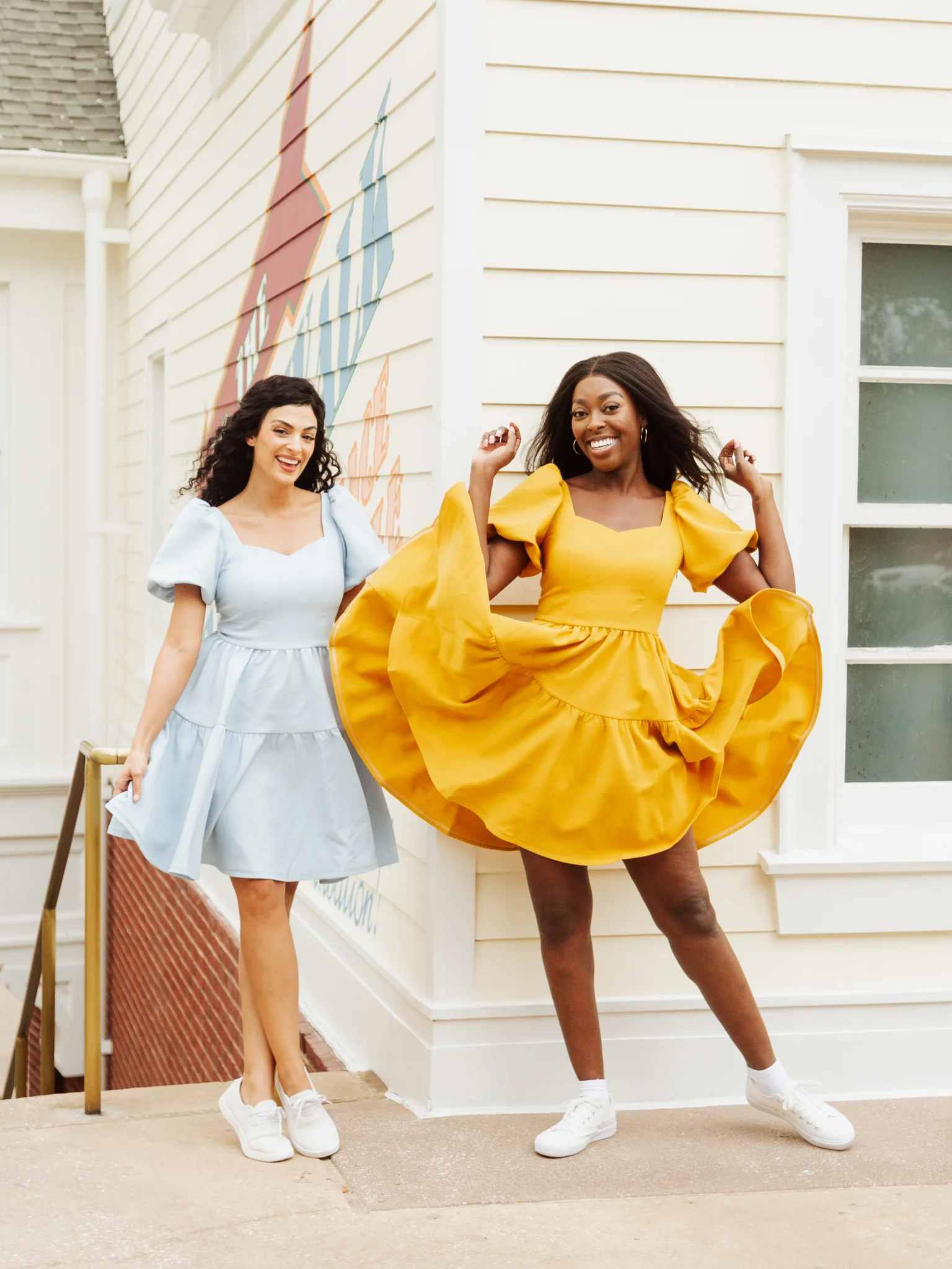Princess Puff Dress in Golden Afternoon - XNAUWBI