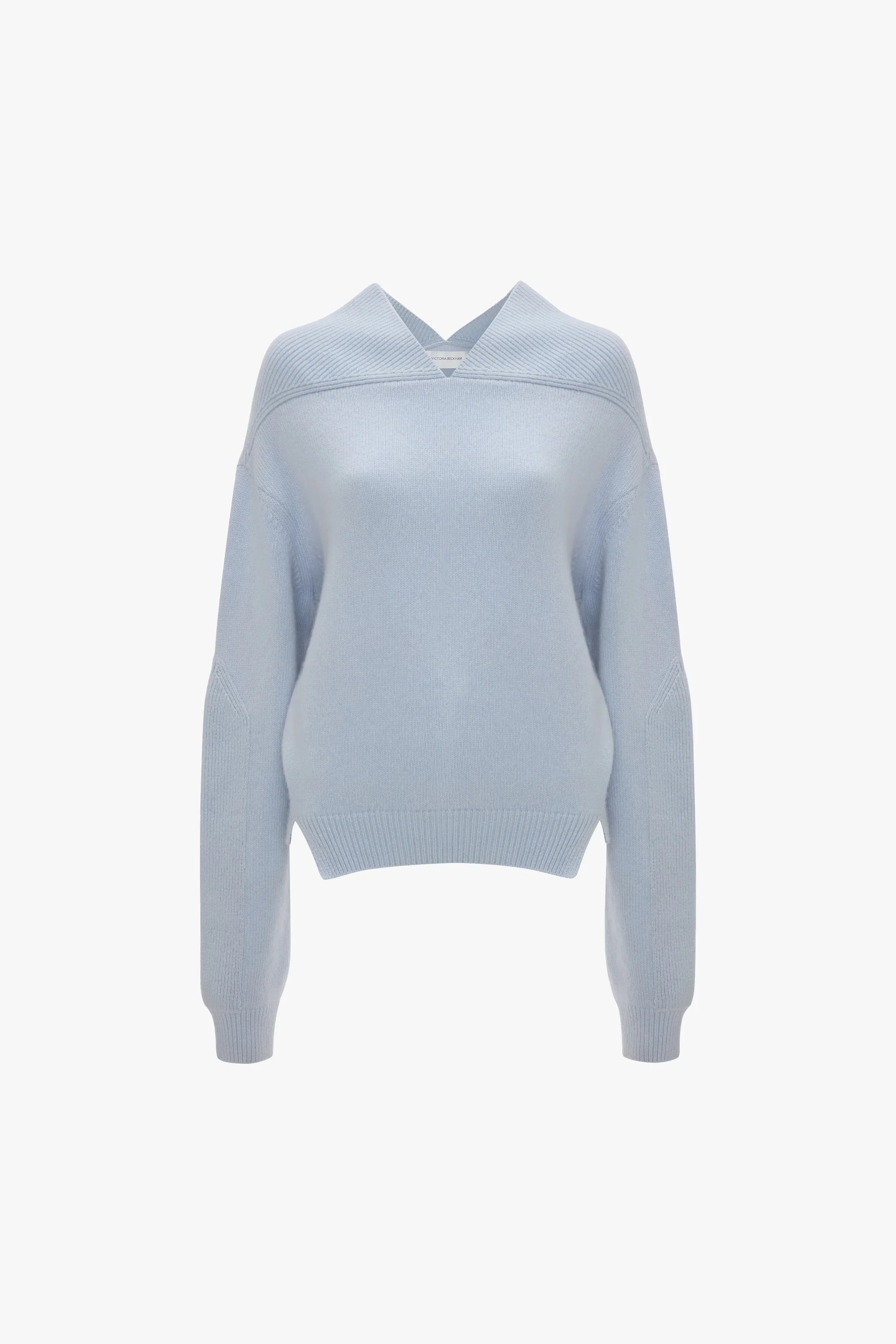 V-Neck Jumper In Delphinium Blue - XNAUWBI