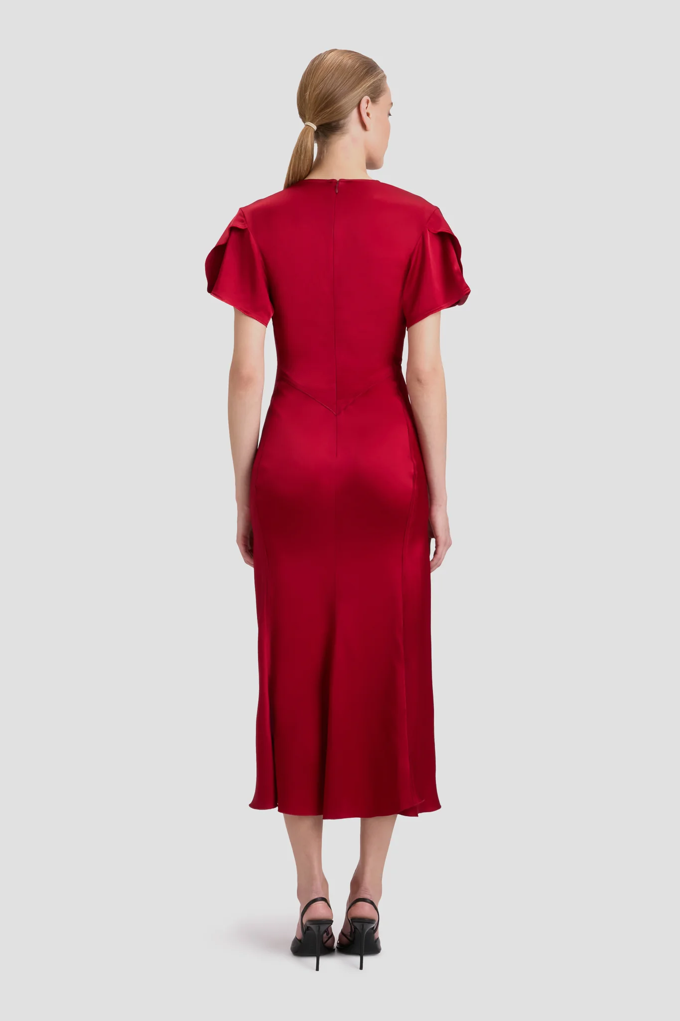 Eve Midi Dress In Rose - XNAUWBI