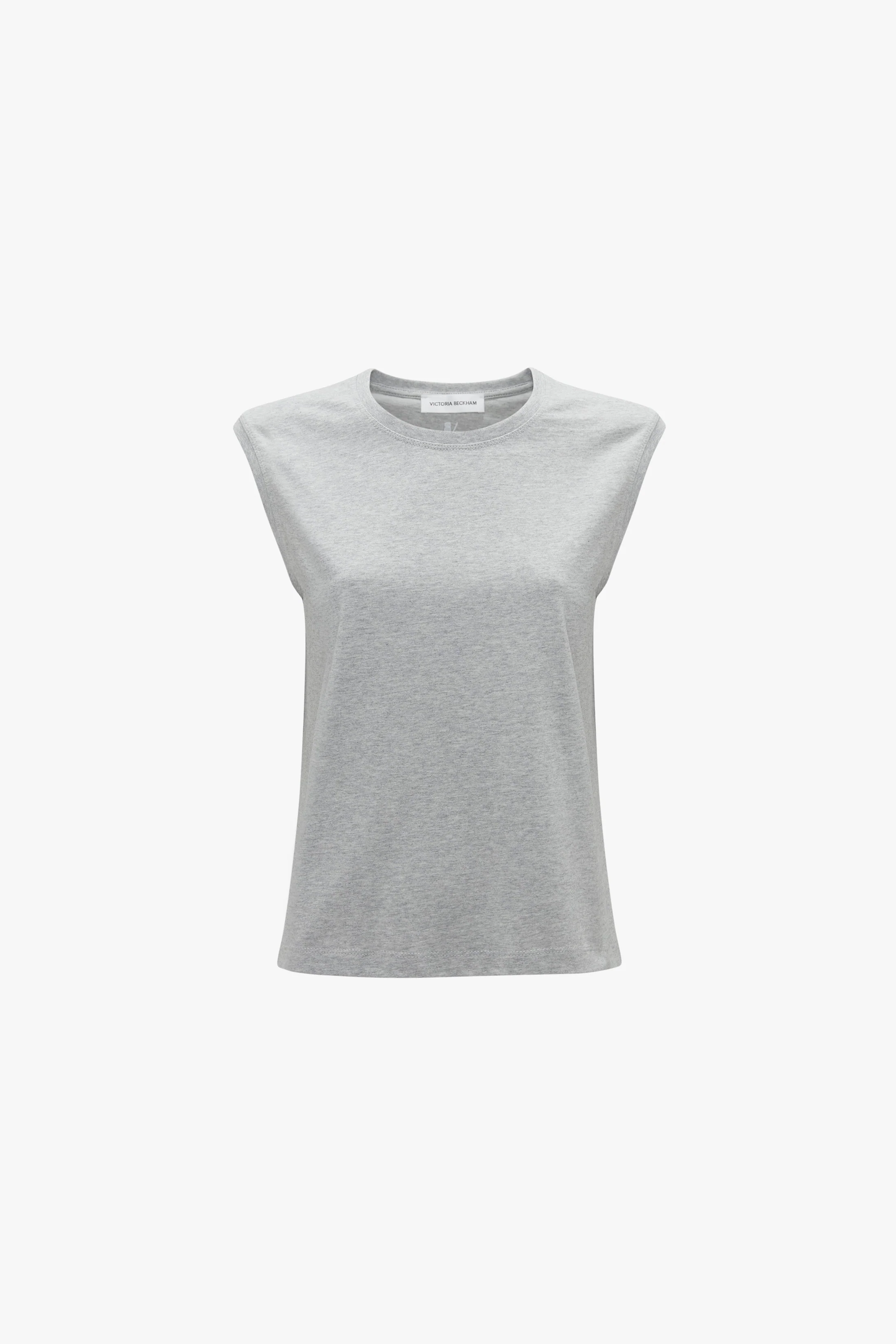 Sleeveless T-Shirt In Grey Marl - XNAUWBI