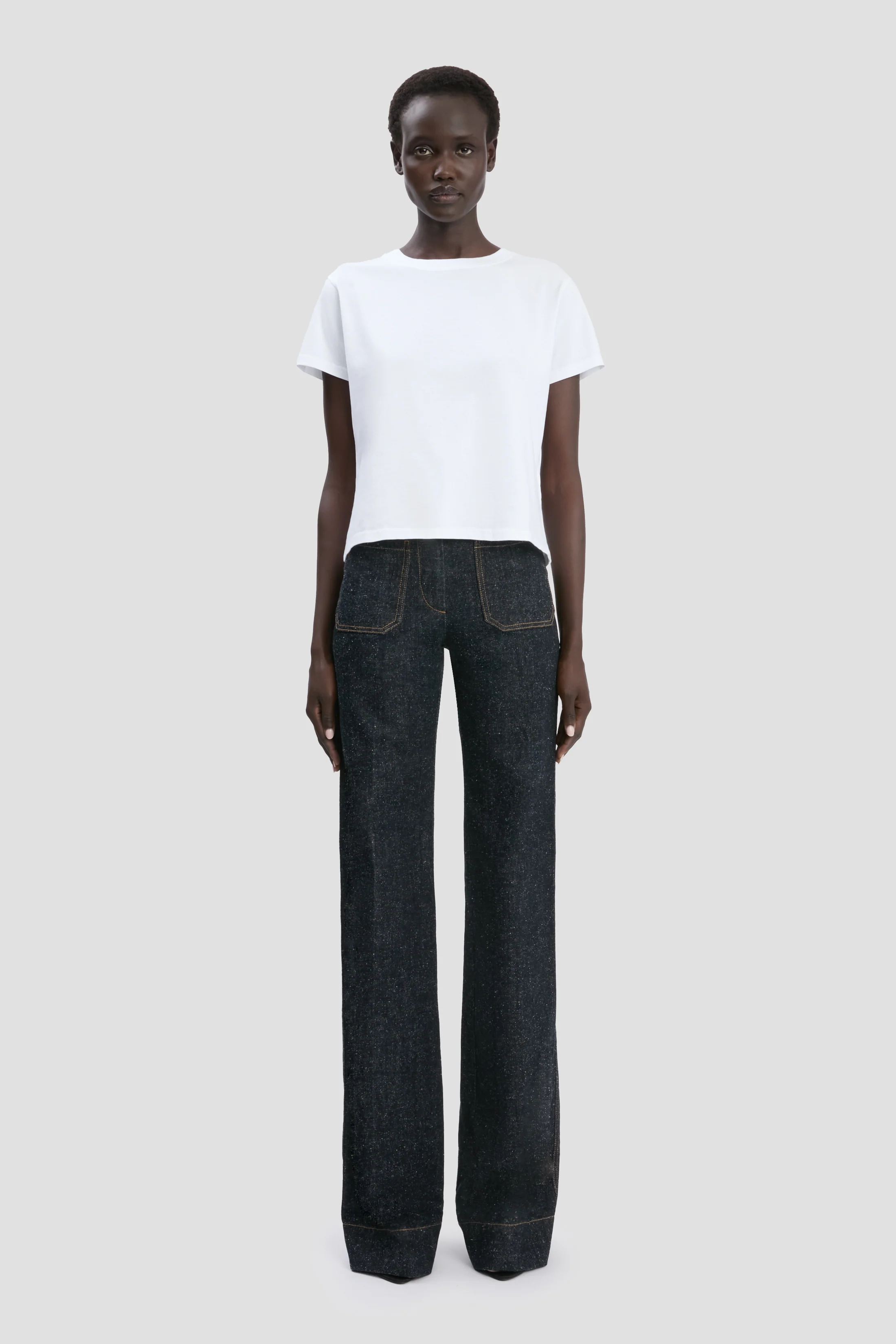 Shrunken Fit T-Shirt In White - XNAUWBI