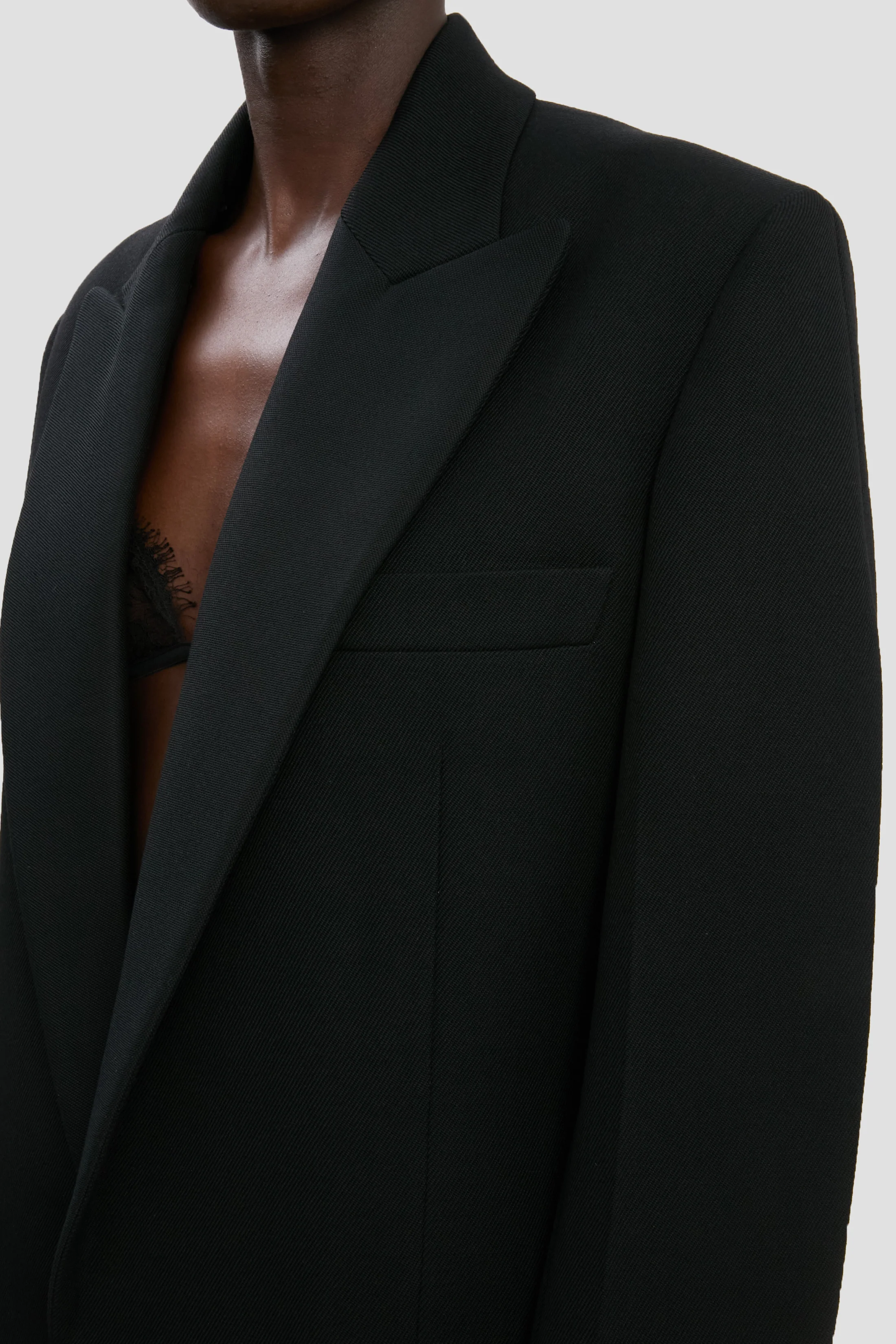 Sculptural Sleeve Jacket In Black - XNAUWBI