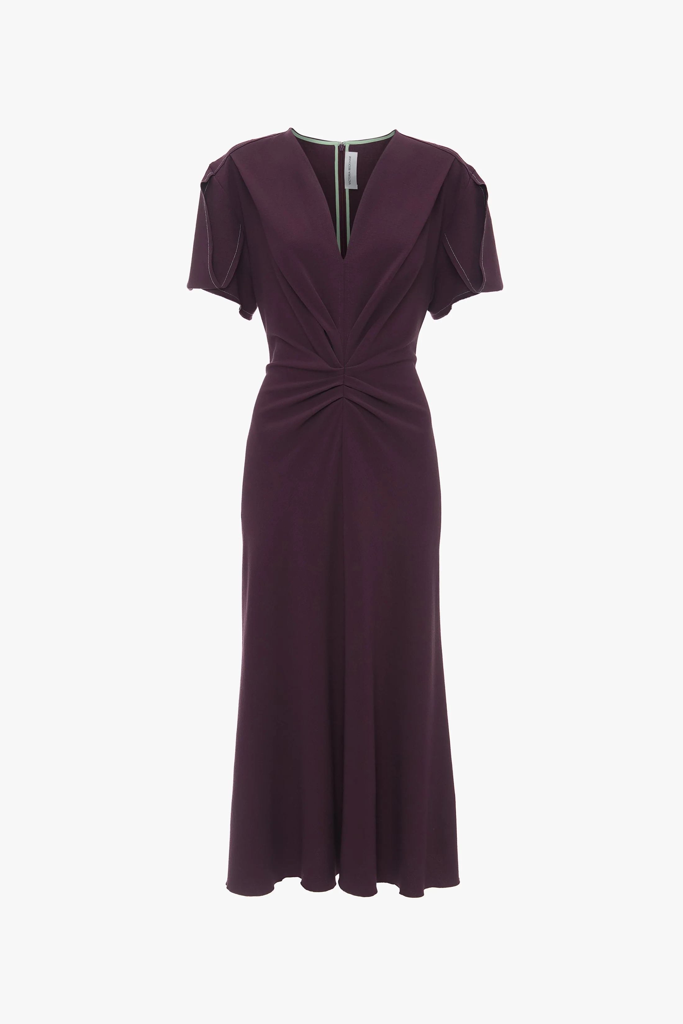Eve Midi Dress In Fig - XNAUWBI