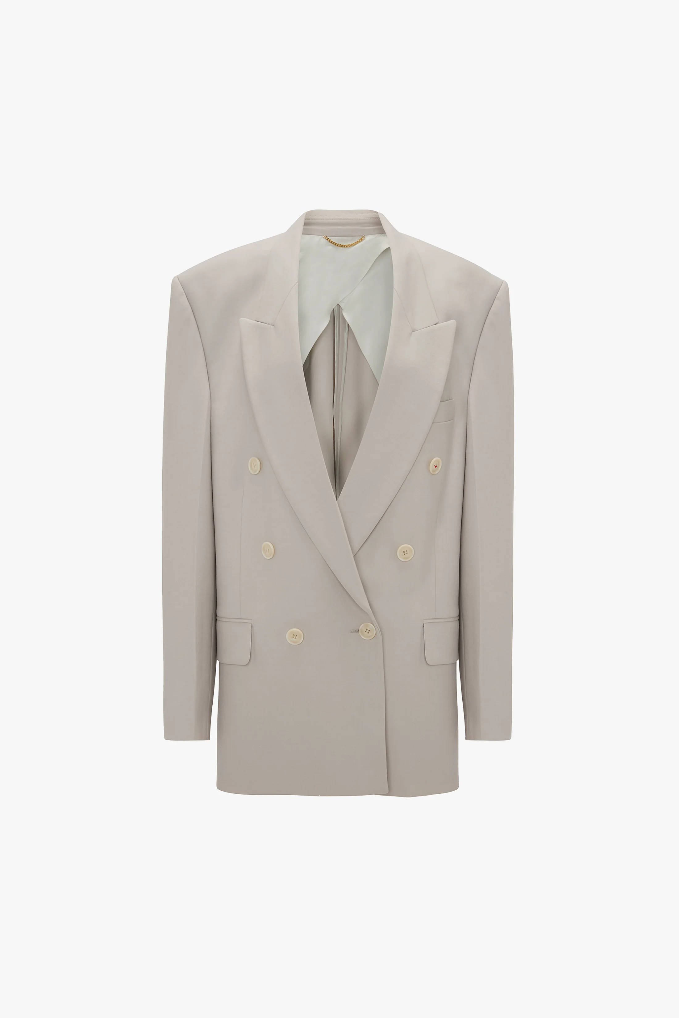 Relaxed Double Breasted Jacket In Pumice - XNAUWBI